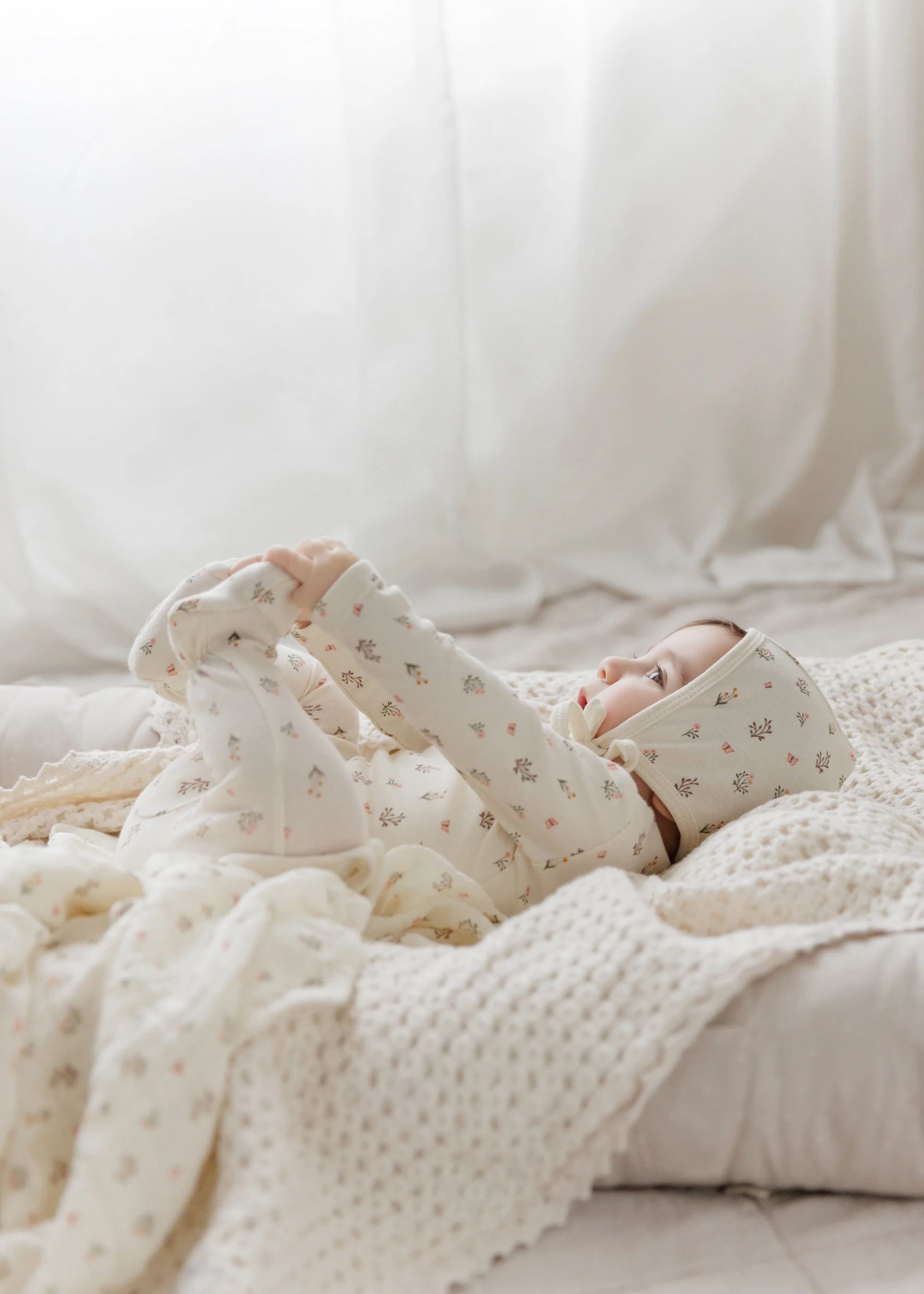 Garden Floral Center Collection - Muslin Swaddle - Image 10