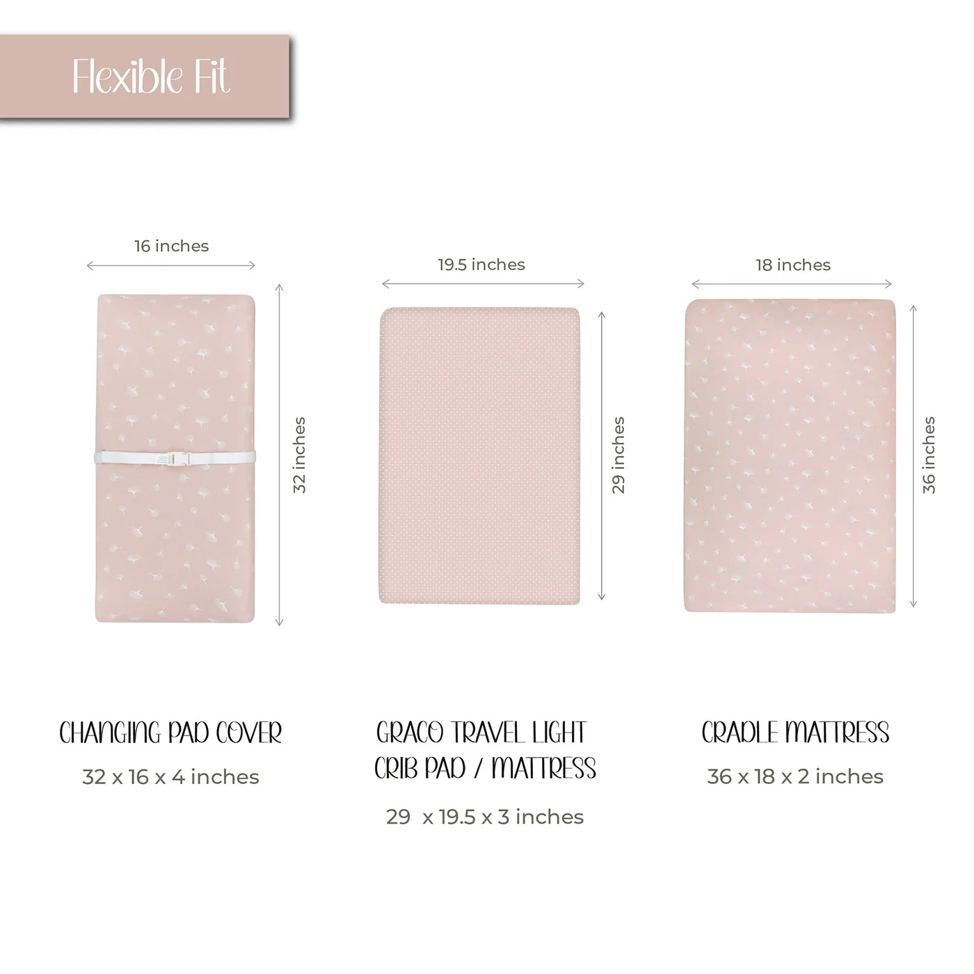 Changing Pad Cover | Cradle Sheet Set - Image 4