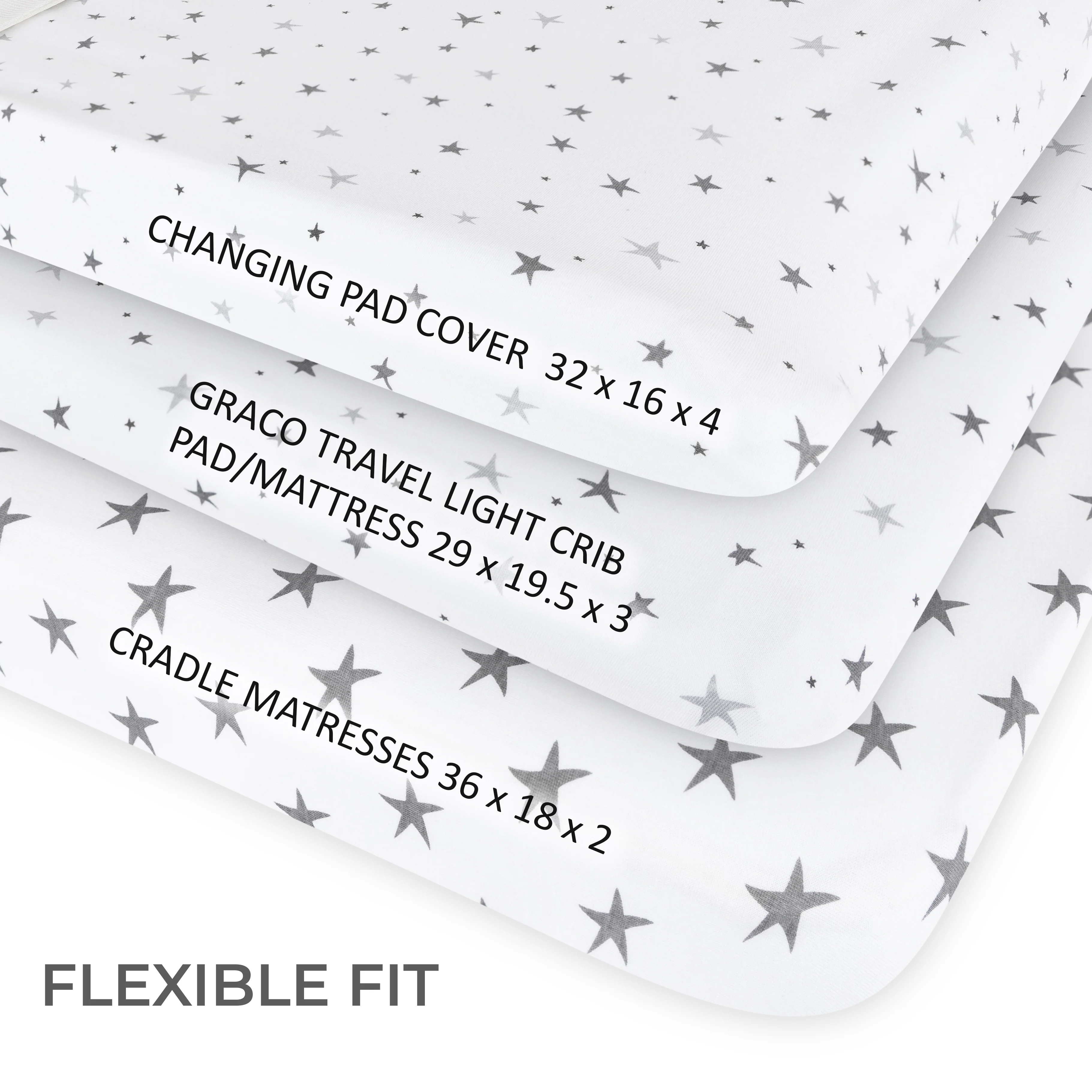 Waterproof Changing Pad Cover | Cradle Sheet Set - Image 4