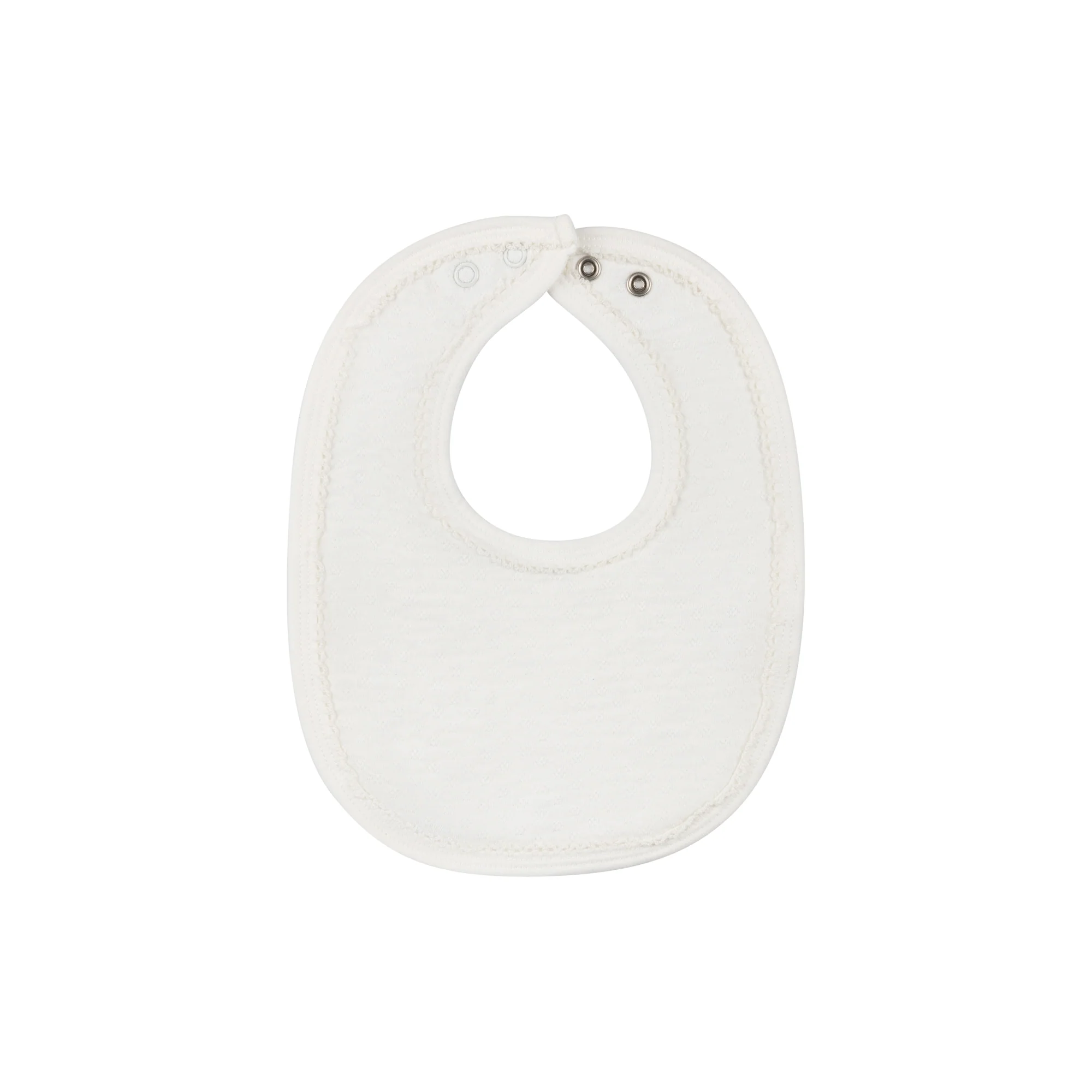 Heart and Star Button Pointelle Collection - Bib