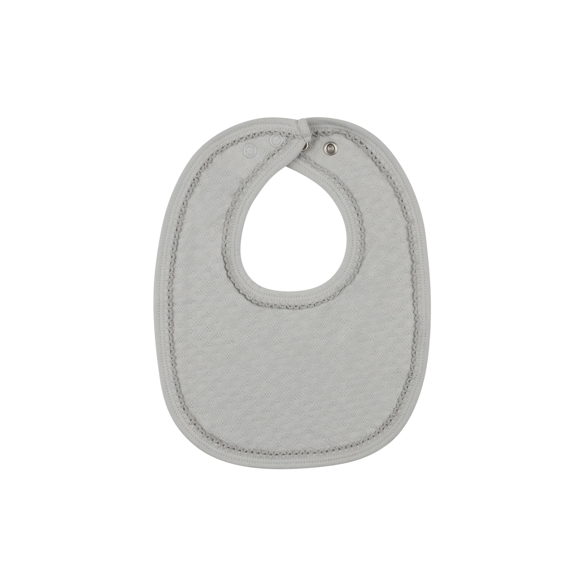 Heart and Star Button Pointelle Collection - Bib - Image 4