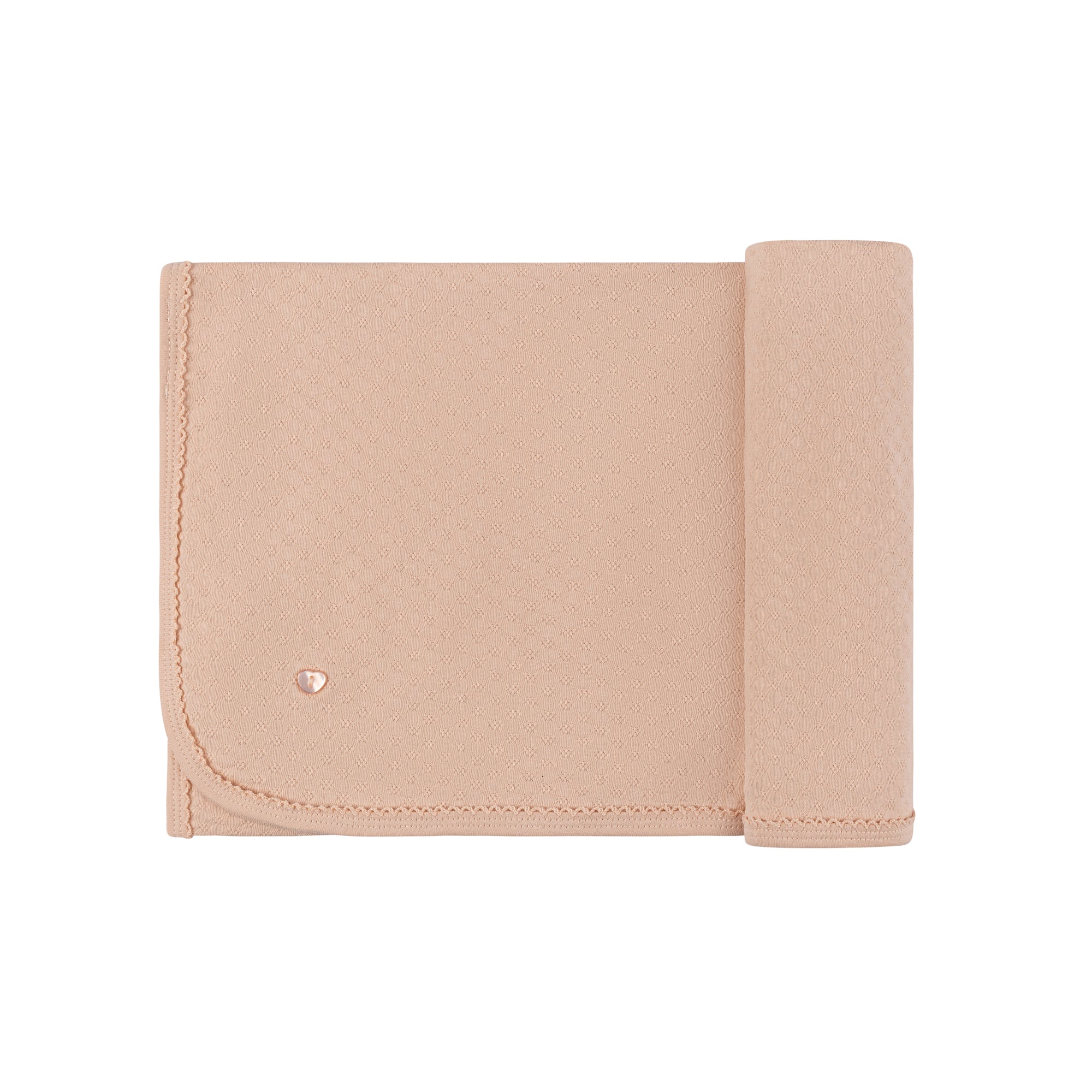 Heart and Star Button Pointelle Collection - Blanket - Image 3
