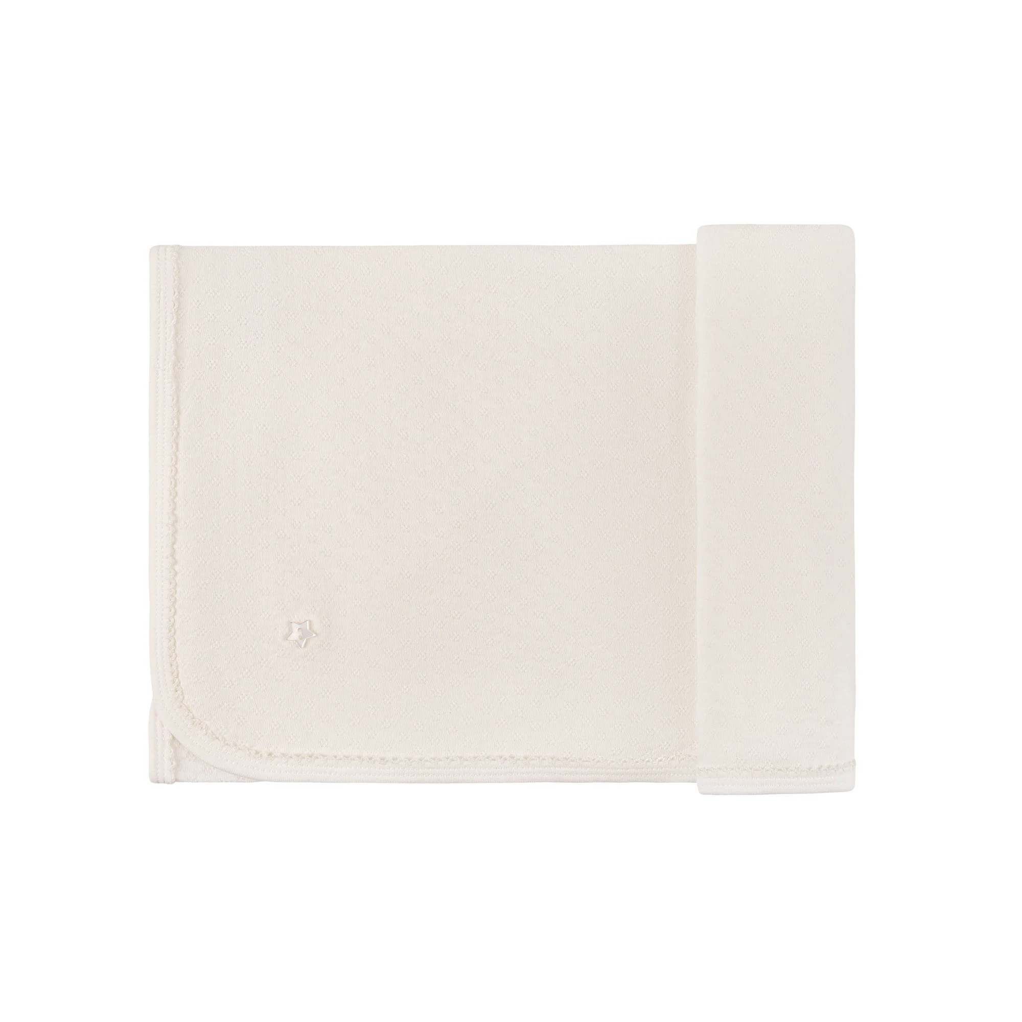 Heart and Star Button Pointelle Collection - Blanket - Image 4