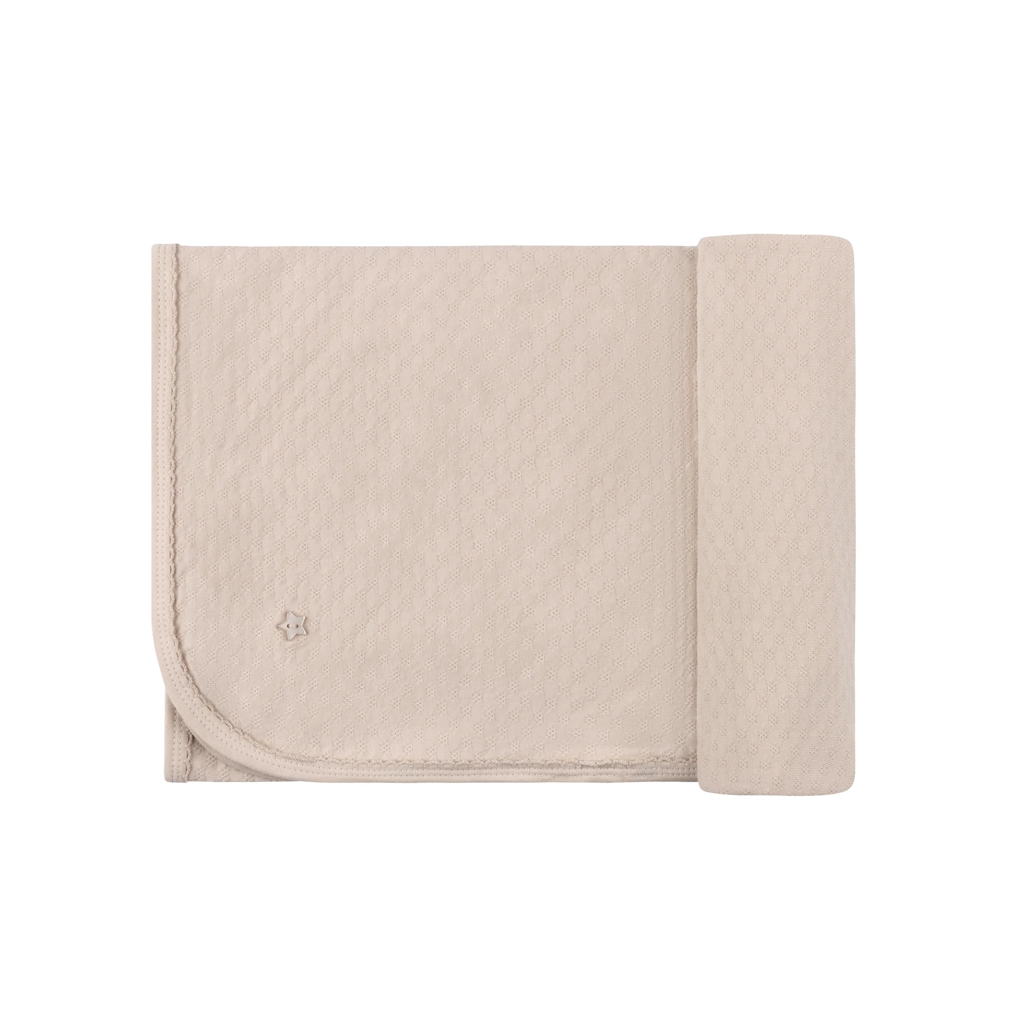 Heart and Star Button Pointelle Collection - Blanket - Image 6