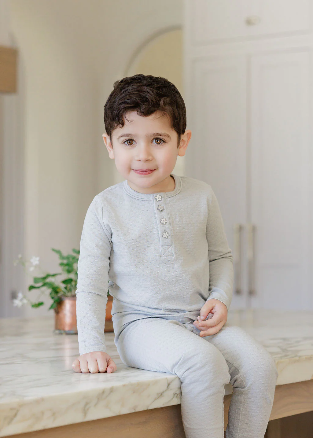 Heart and Star Button Pointelle Collection - Lounge Set - Image 10