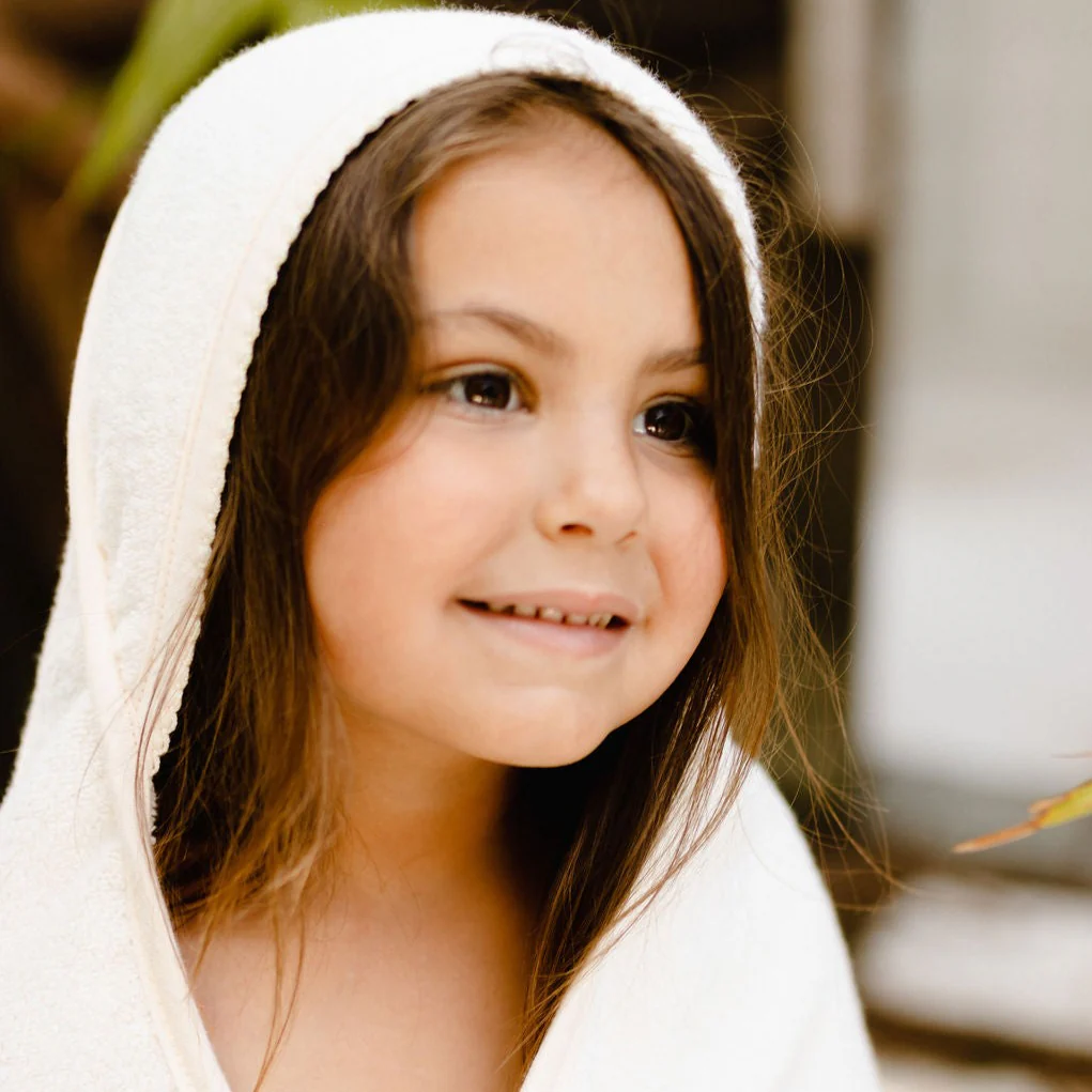 Cream Hooded Towel & Washcloth - Image 4