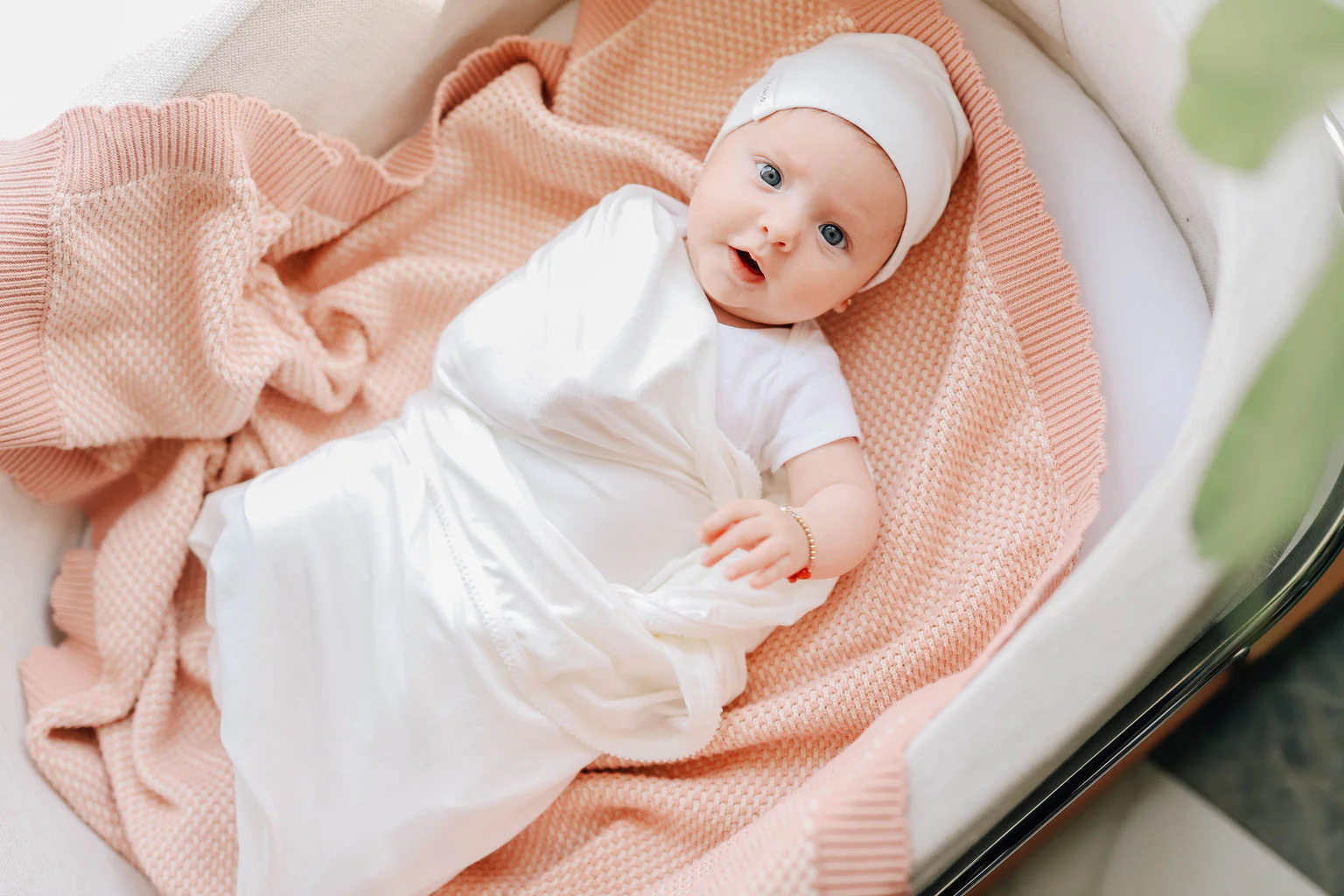 Modal Swaddle & Beanie Set in Gift Box - Image 7