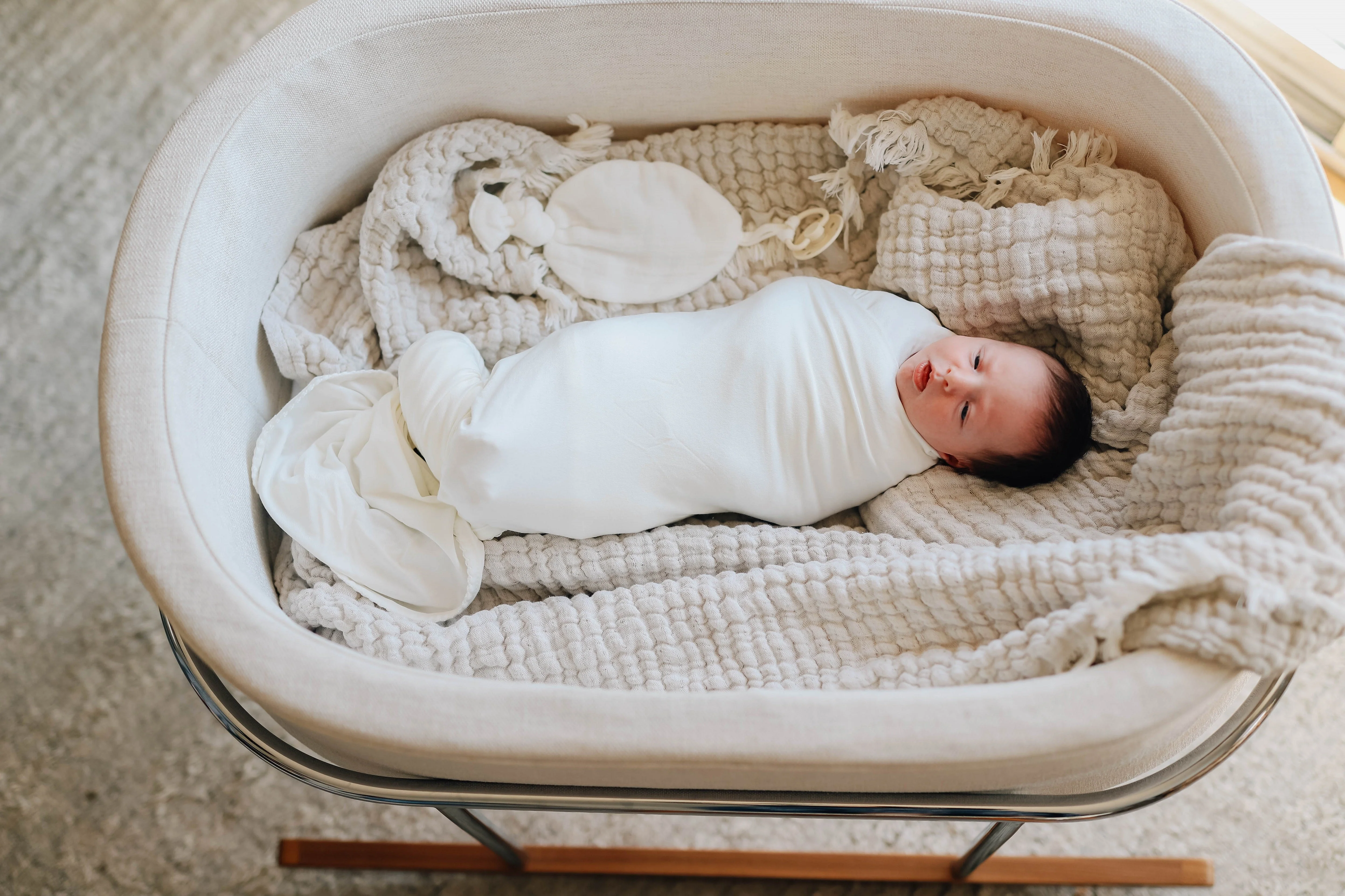 Modal Swaddle & Beanie Set in Gift Box - Image 9