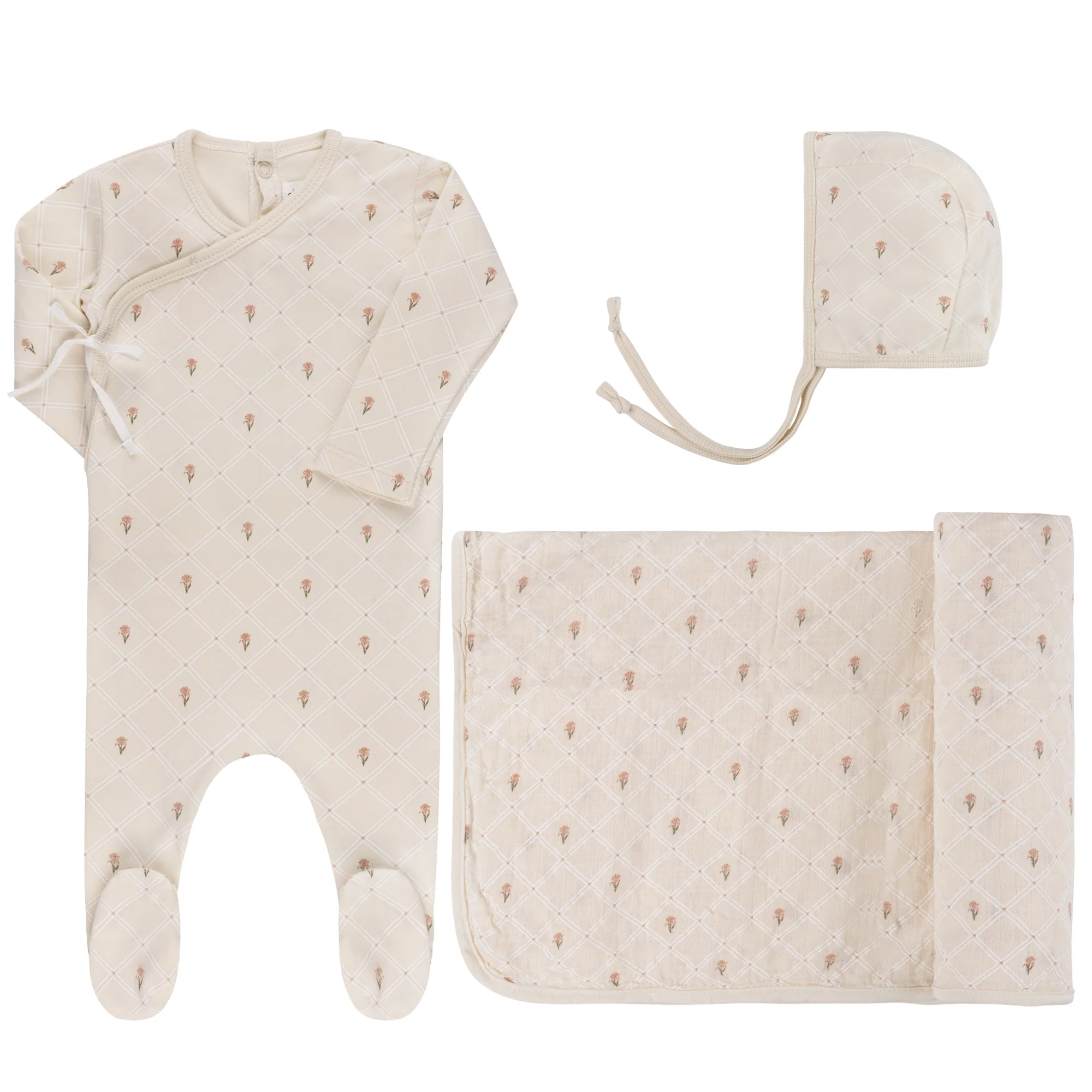 Jersey Cotton Floral Grid Collection - Take Me Home Set - Image 3