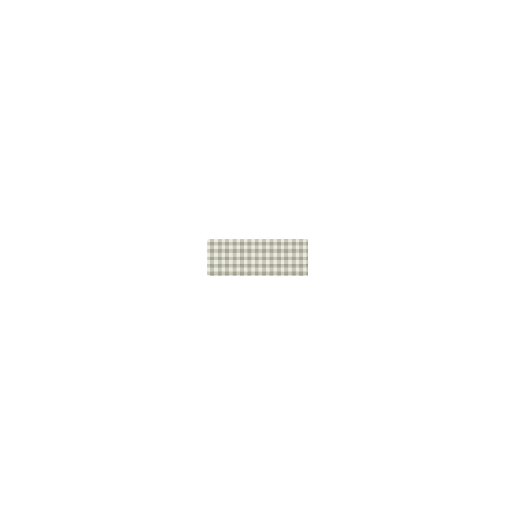 Jersey Cotton Owl Gingham Collection – Sweatband – Sage