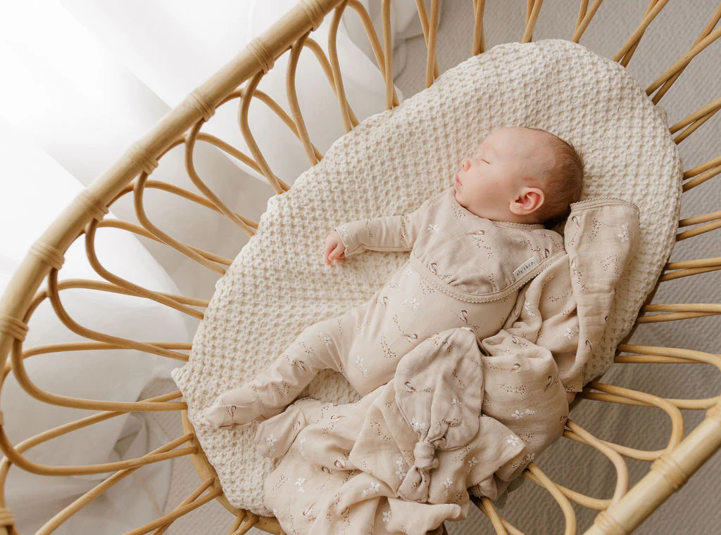 Jersey Cotton - Vintage Birds Collection - Bamboo Muslin Paci Lovey - Image 5