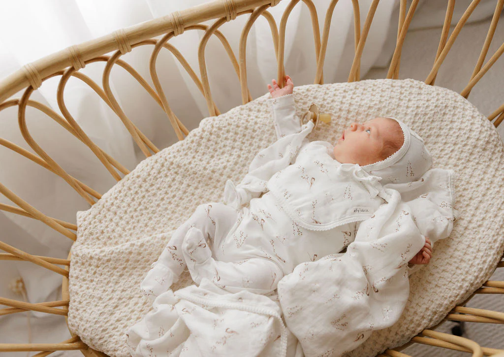 Jersey Cotton - Vintage Birds Collection - Bamboo Muslin Paci Lovey - Image 6