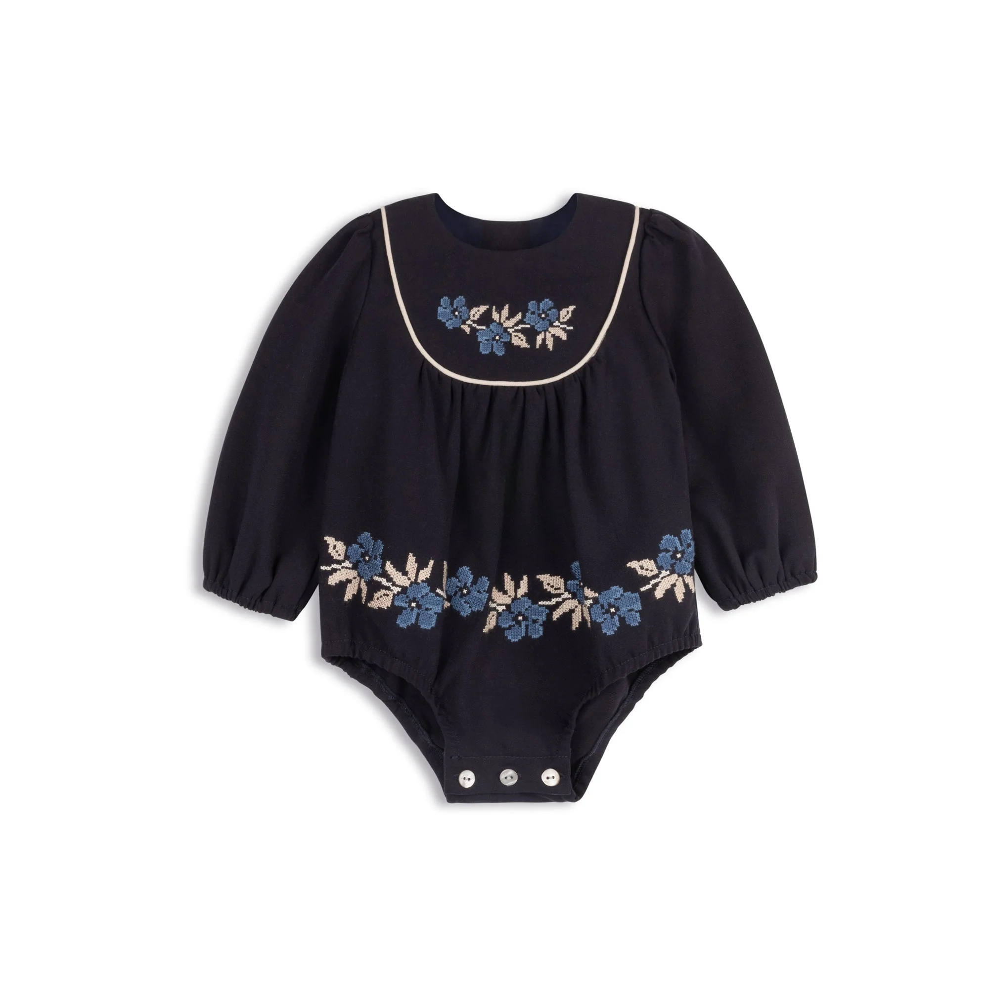 Stitch Embroidered Wool Collection - Dress - Image 3