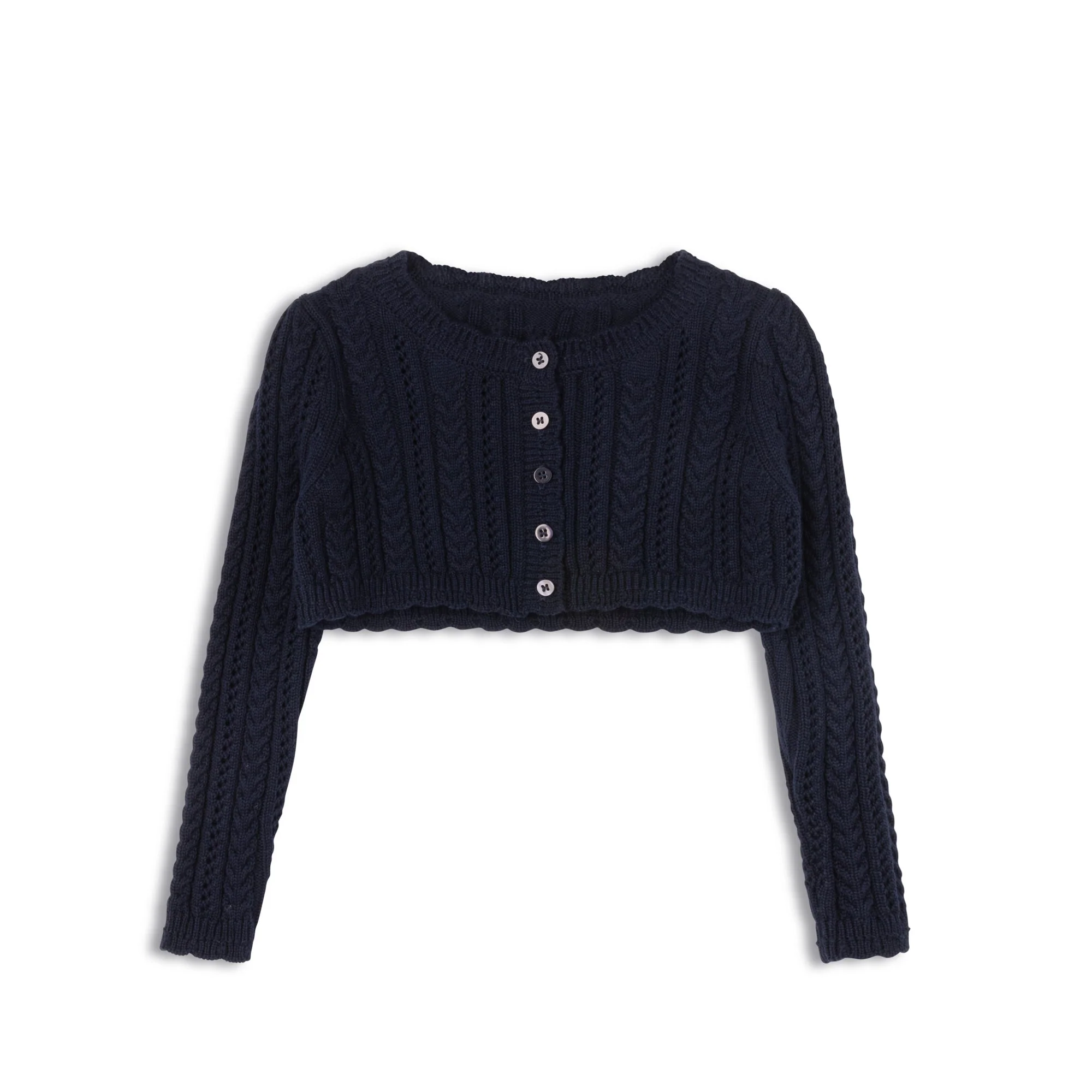Cable Pointelle Collection - Cardigan