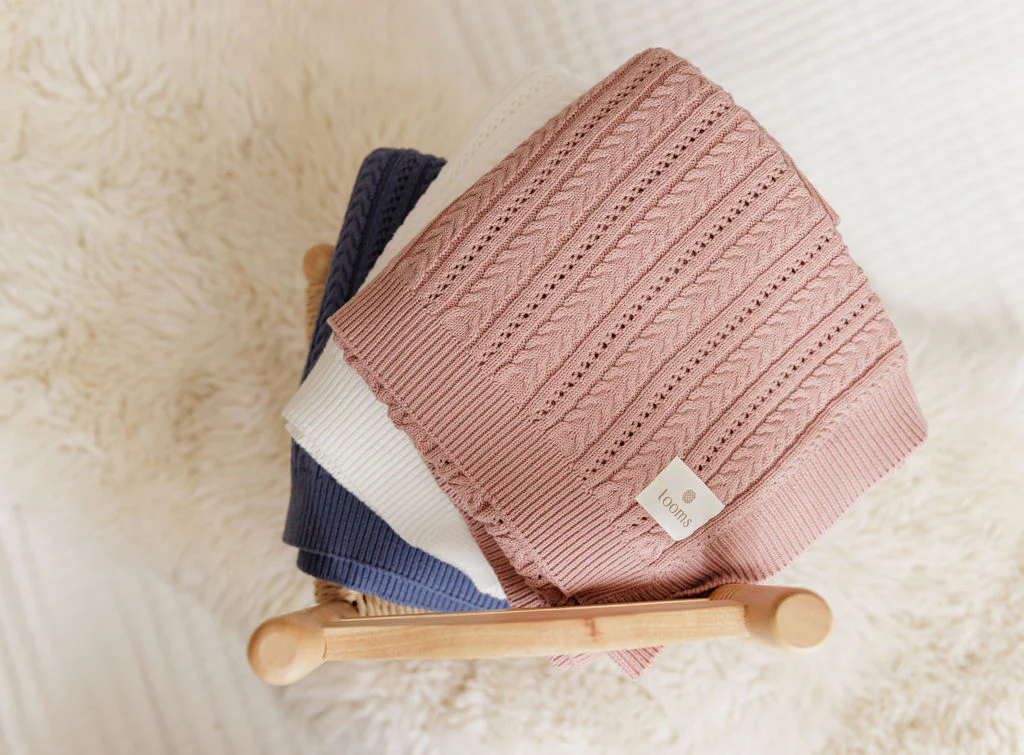 Cable Pointelle Flat Collection - Blanket - Image 5