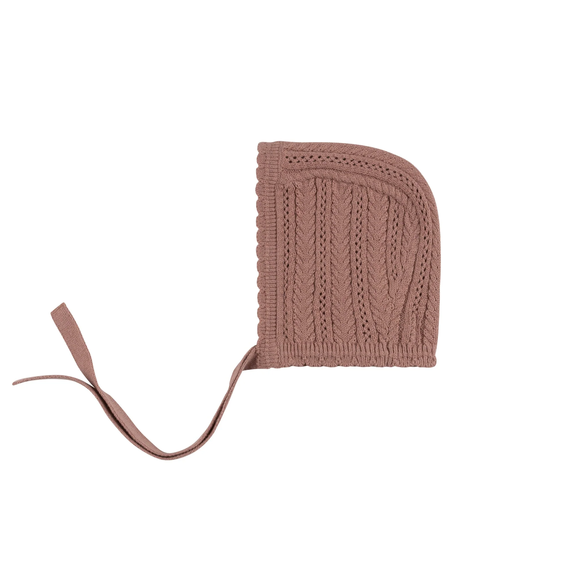 Cable Pointelle Flat Collection - Bonnet