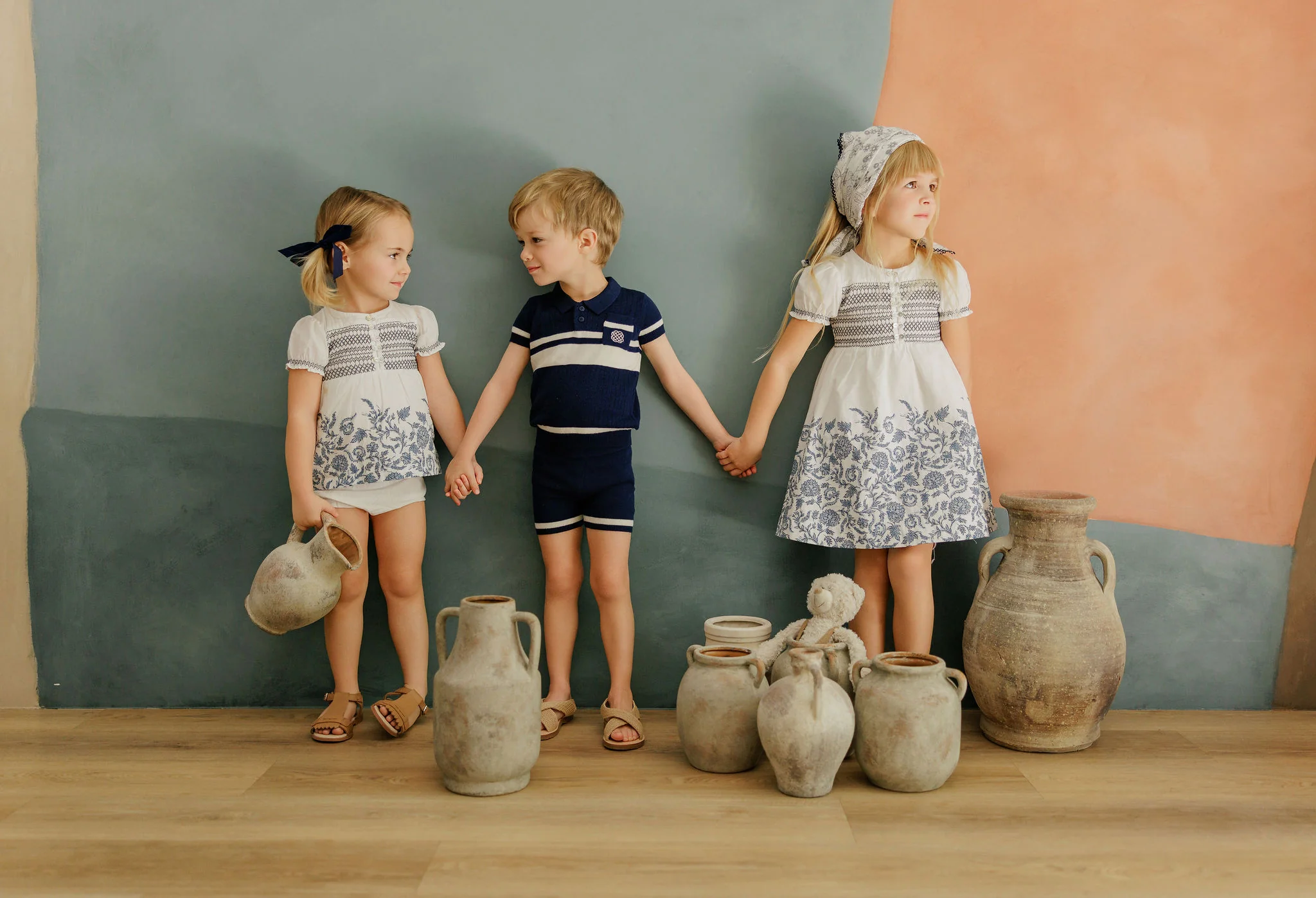 Boys Mesh Knit 2 Piece Set – Navy – Storybook Collection - Image 5