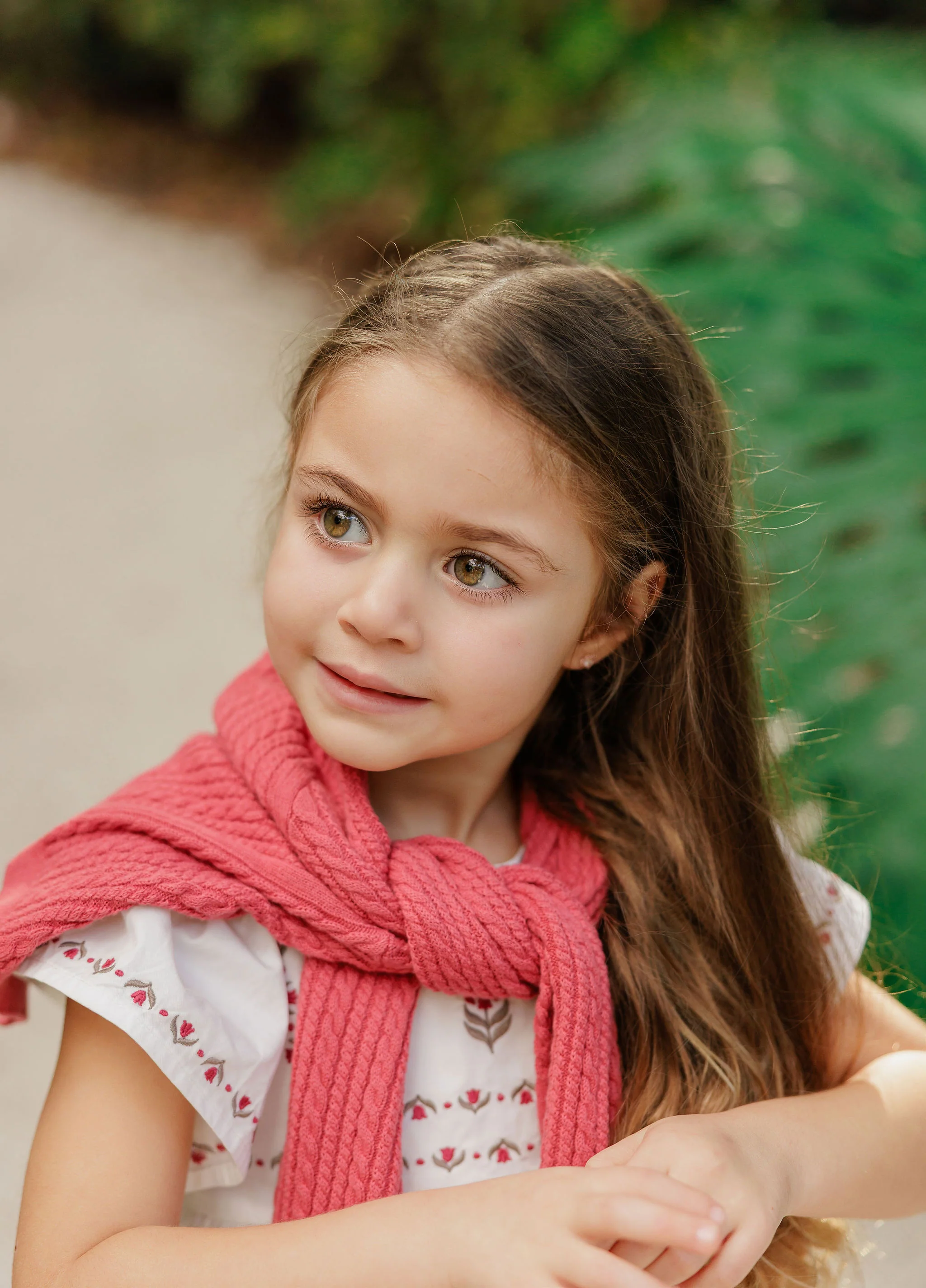 Girls Cable Knit Cardigan – Berry – Keepsake Collection - Image 3
