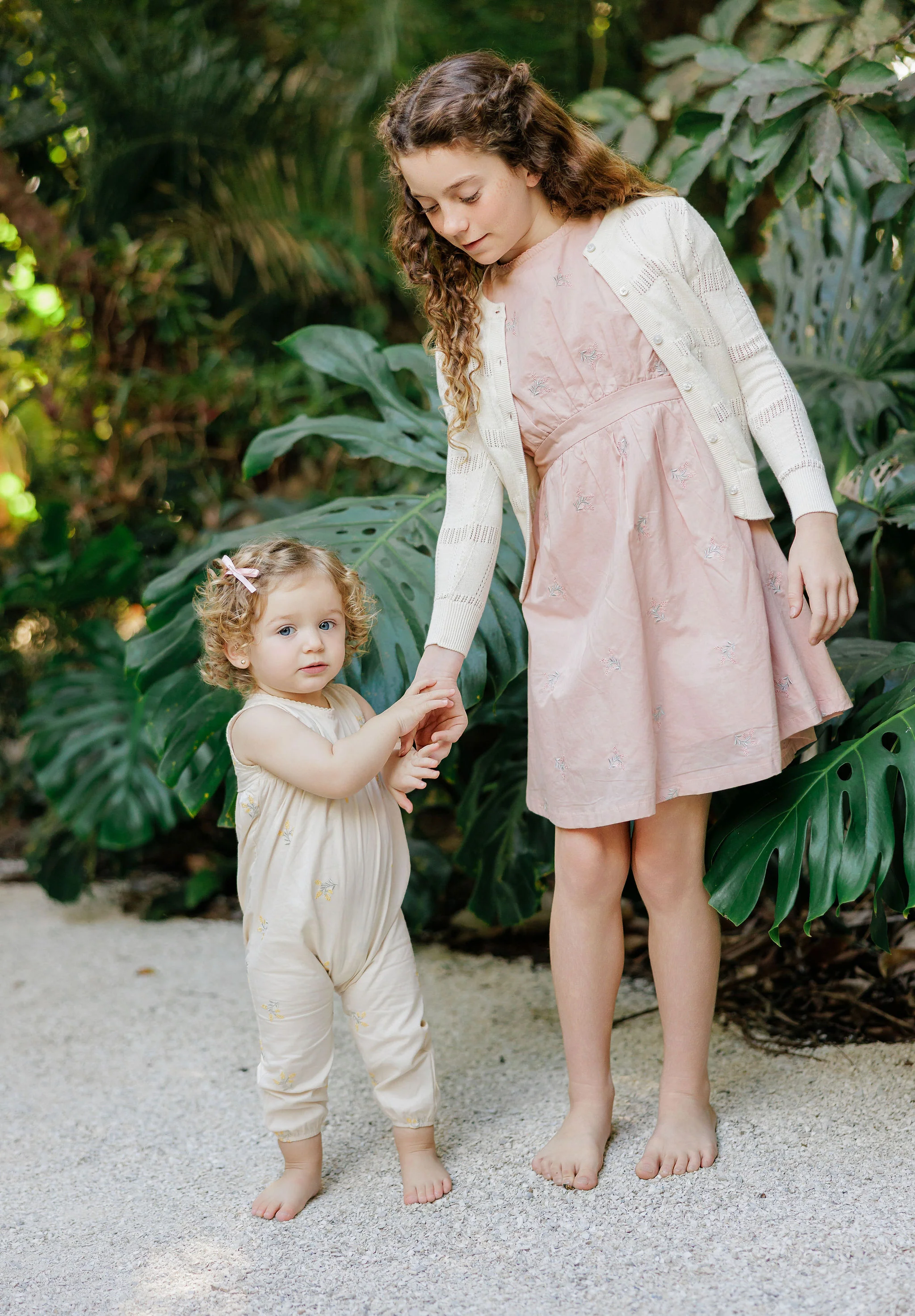 Girls Embroidered Floral Dress – Pink – Holland Collection - Image 2