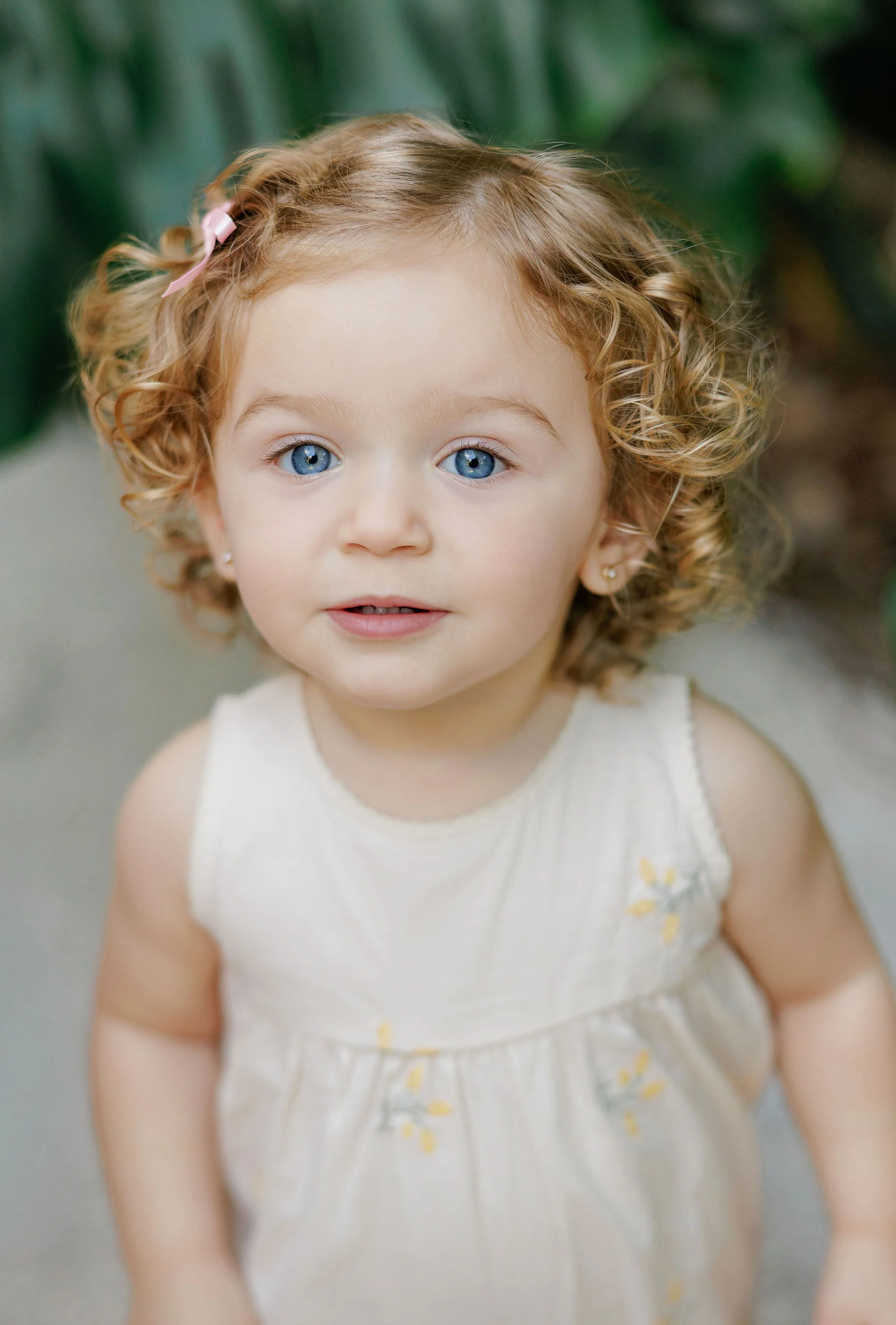 Girls Embroidered Floral Long Romper – Ivory – Holland Collection - Image 3