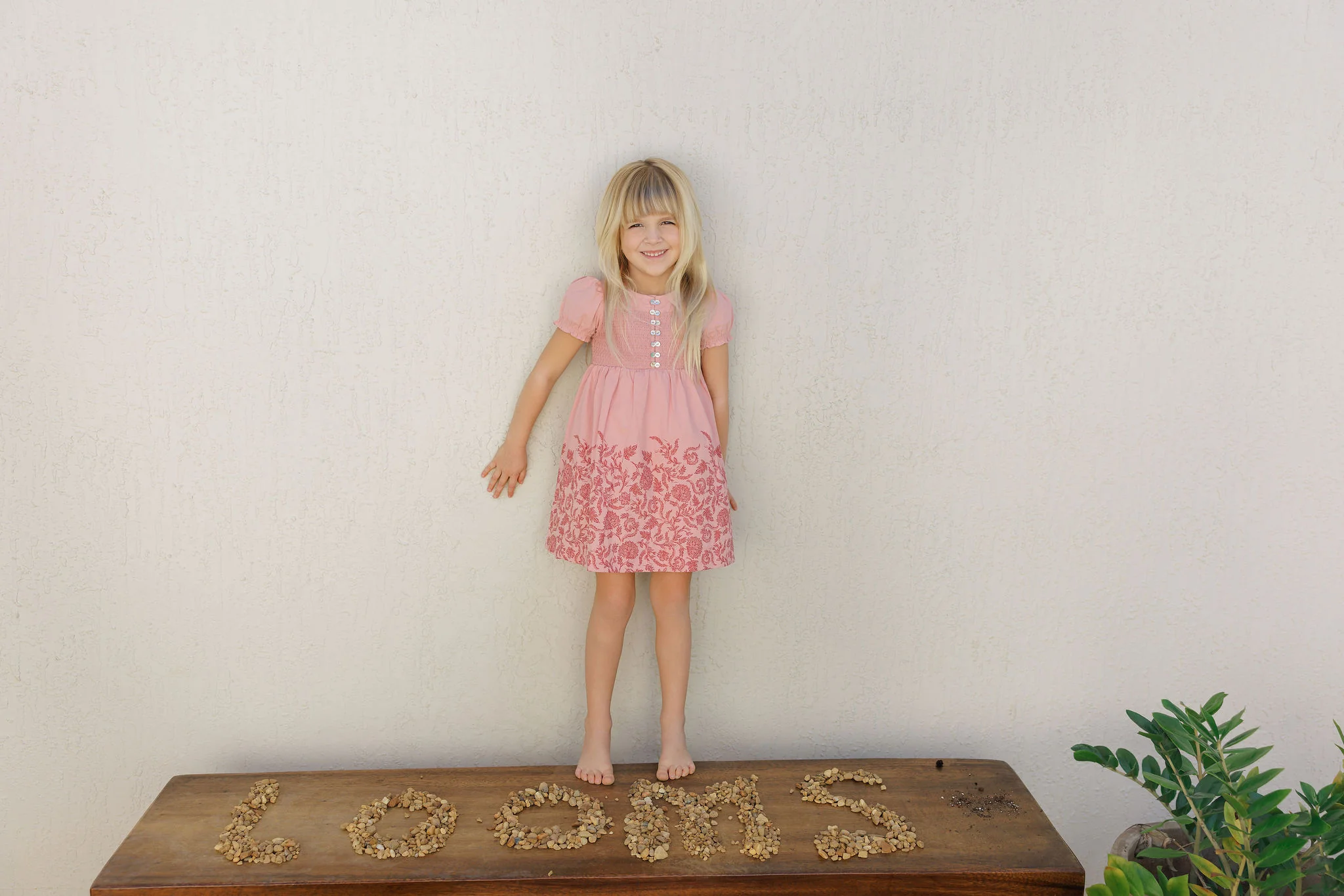 Girls Smocked Short Sleeve Floral Dress – Pink/Red – Storybook Collection - Image 5