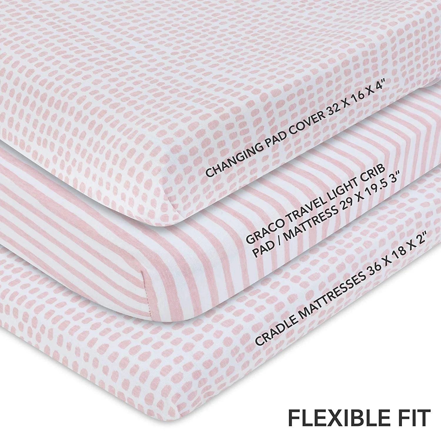 Waterproof Changing Pad Cover | Cradle Sheet Set - Image 5