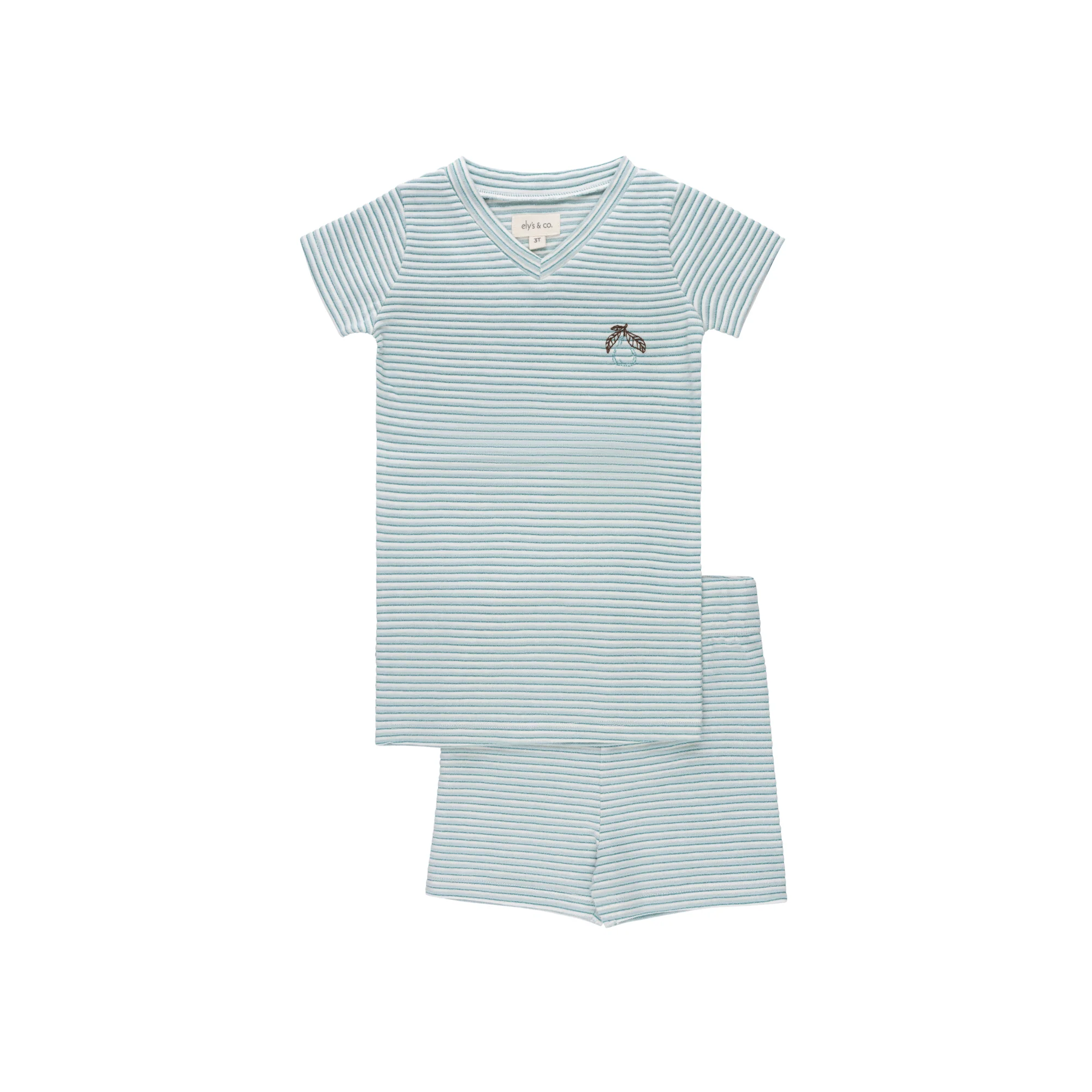 Metallic Stripe Collection - Two Piece Set - Boys
