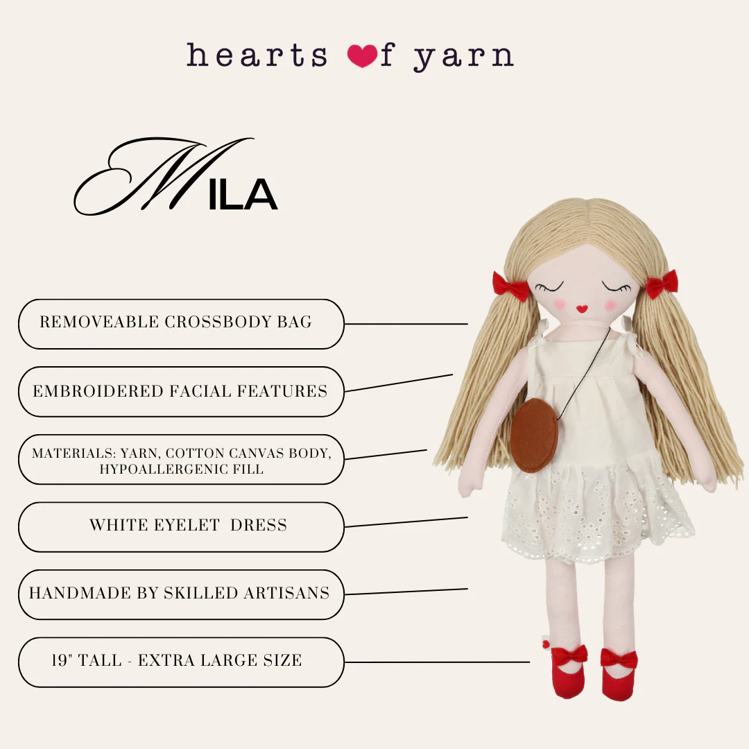Hearts of Yarn Mila Doll - Image 4