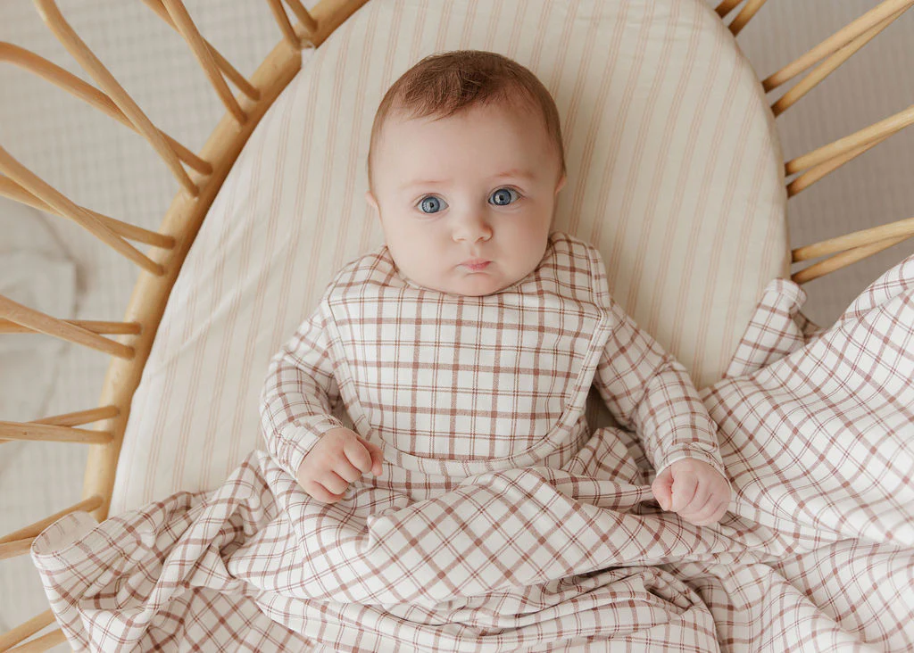 Modal French Terry Plaid Sheep Collection - Blanket - Image 2
