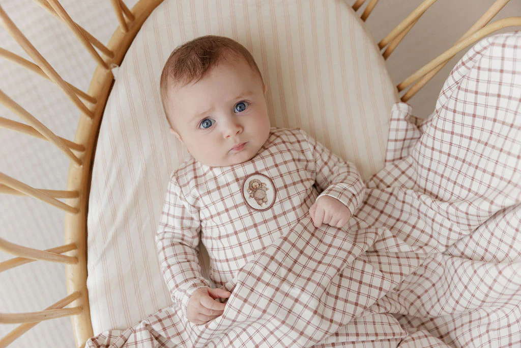 Modal French Terry Plaid Sheep Collection - Blanket - Image 3
