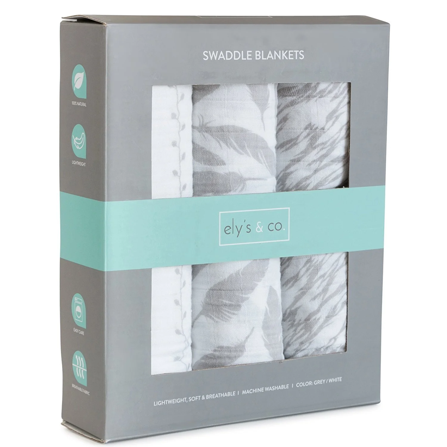 3 Pack Cotton Muslin Swaddle Blanket - Image 3