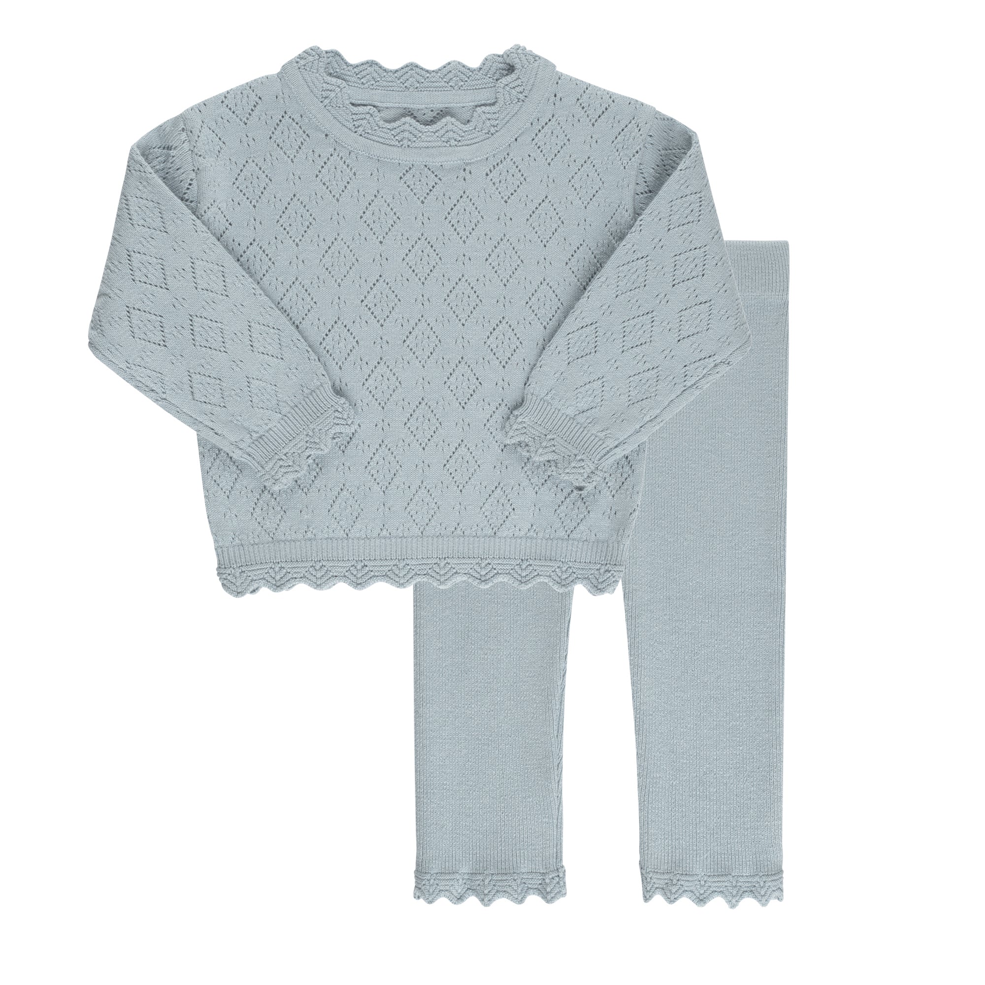 Pointelle Knit Collection- Two Piece Set - Image 3