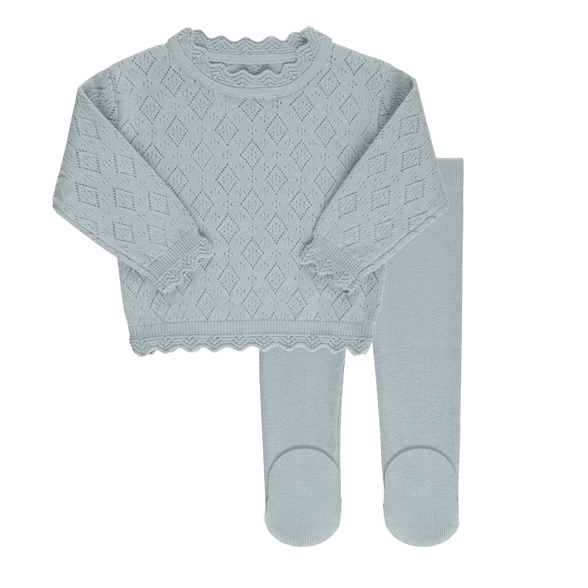 Pointelle Knit Collection- Two Piece Set - Image 4