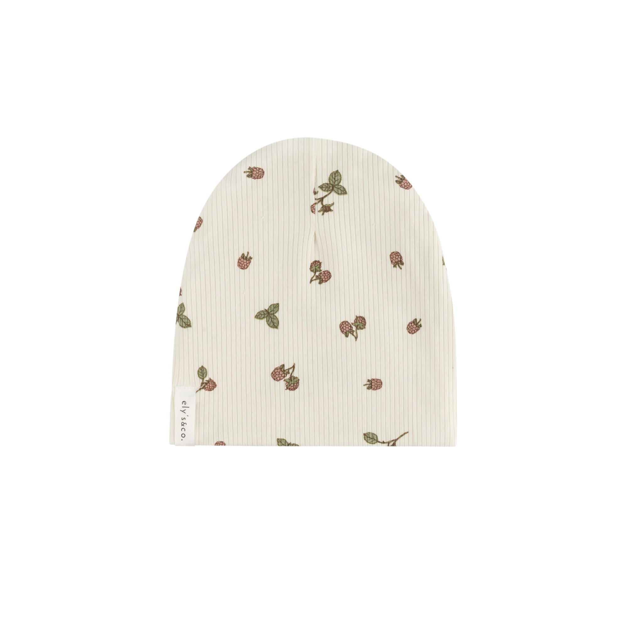 Ribbed Cotton - Raspberries Collection - Beanie - Image 3