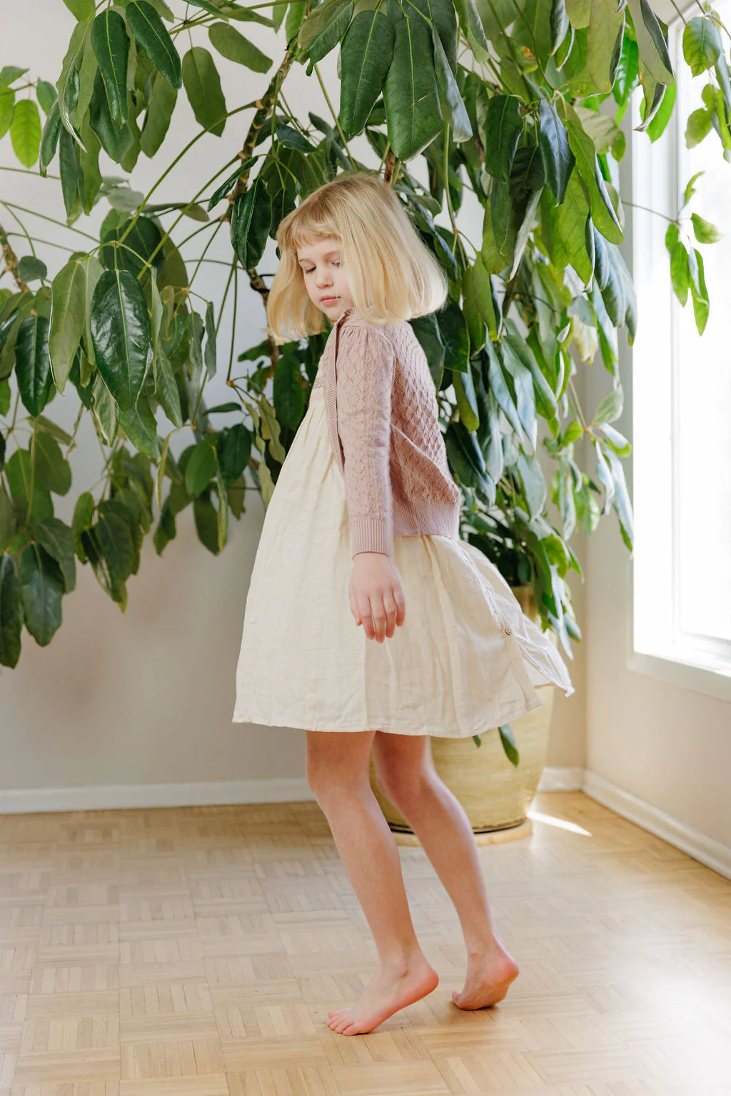 Short Sleeve Smocked Linen Dress – Stitch Collection - Image 11