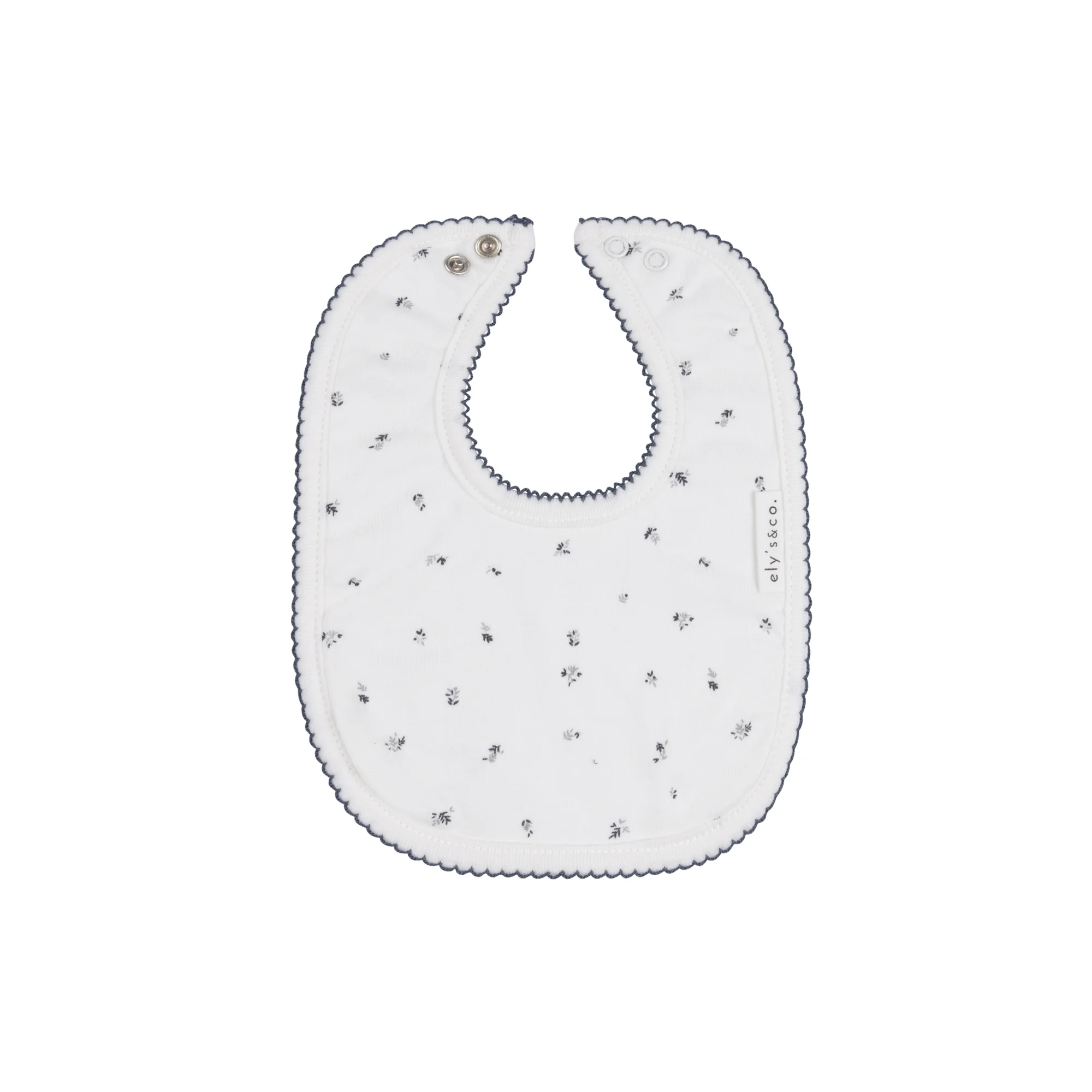 Organic Cotton Cluster Flower & Leaf  Collection - Bib - Image 4