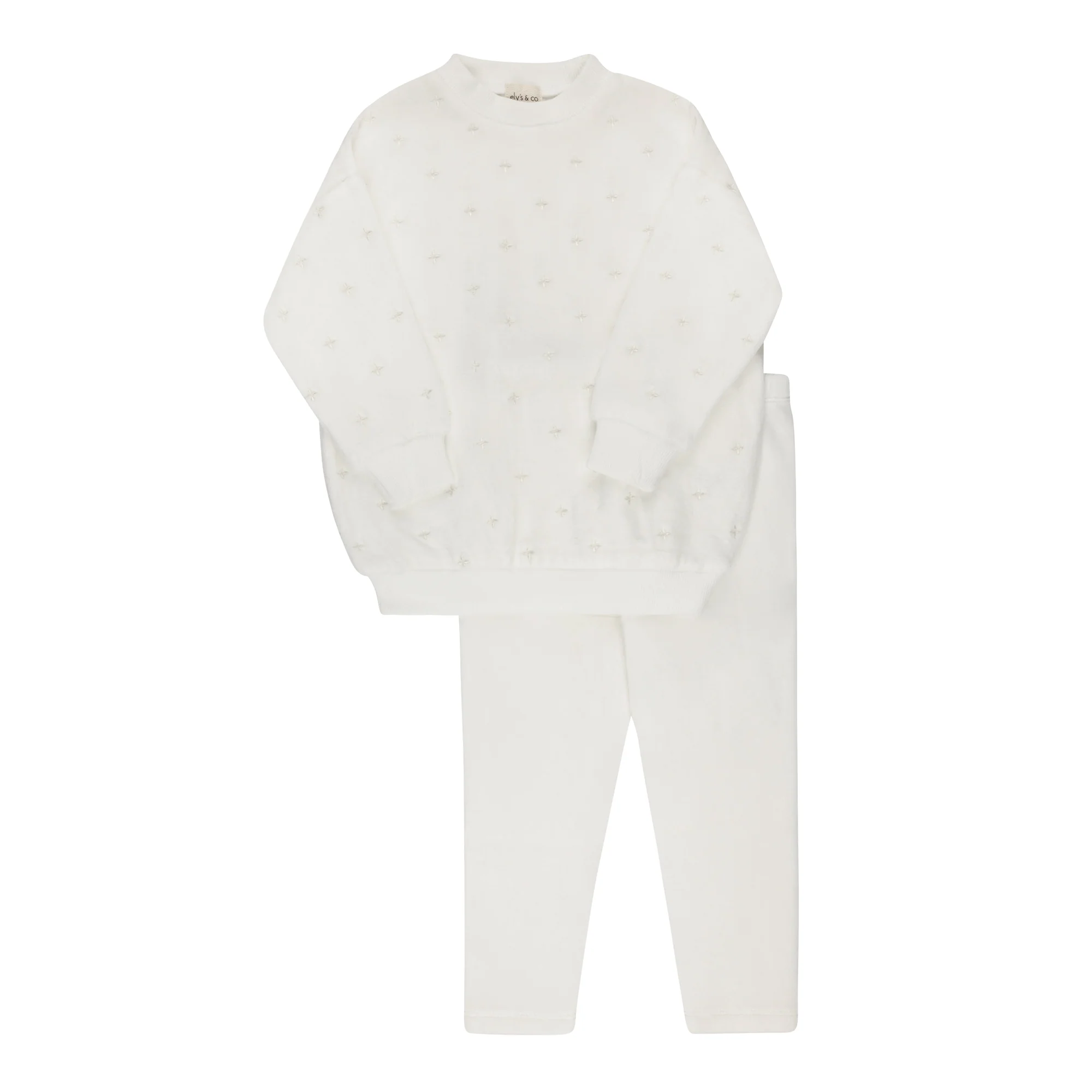 Velour Embroidered Floral Collection - Lounge Set