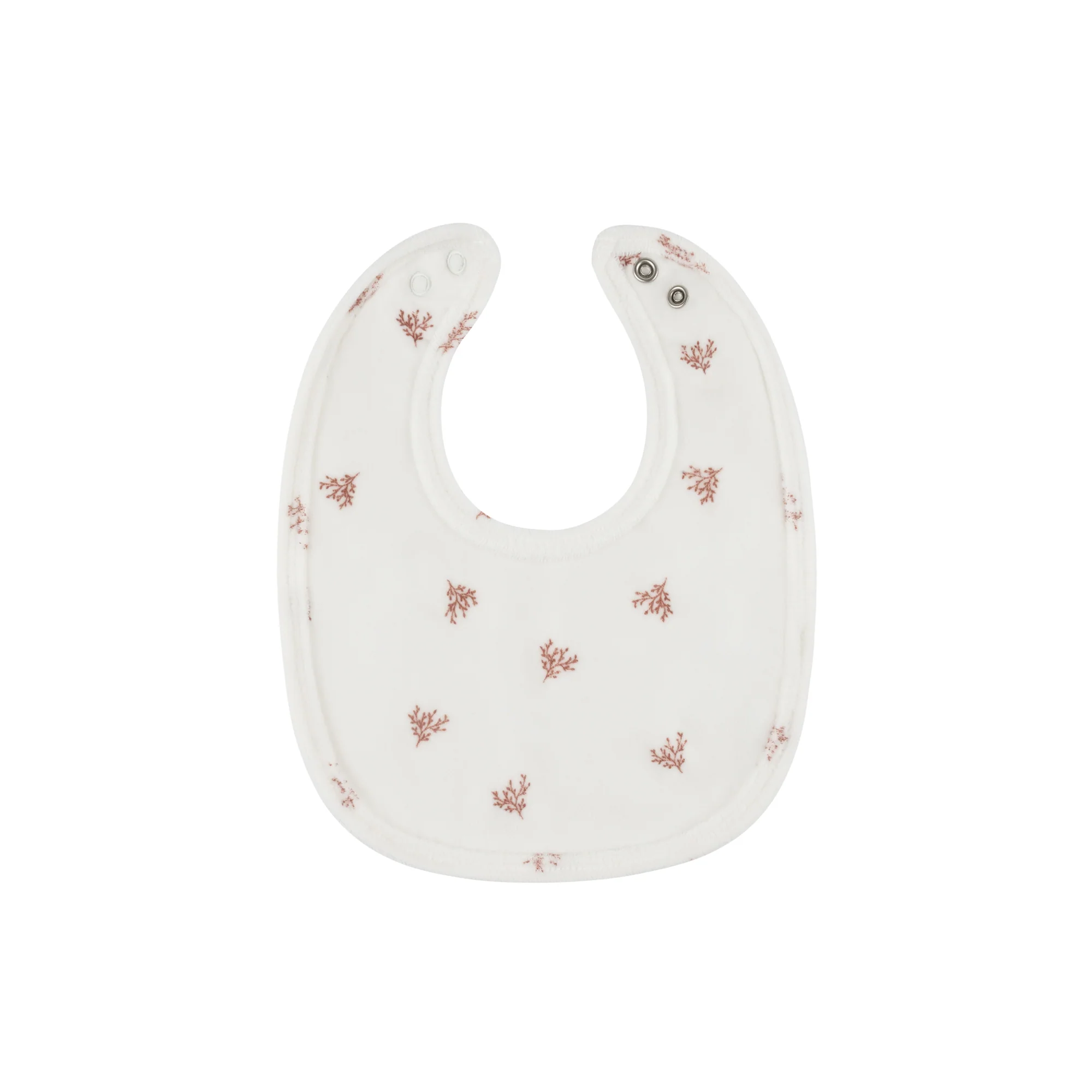 Velour Leaf Pattern Collection - Bib
