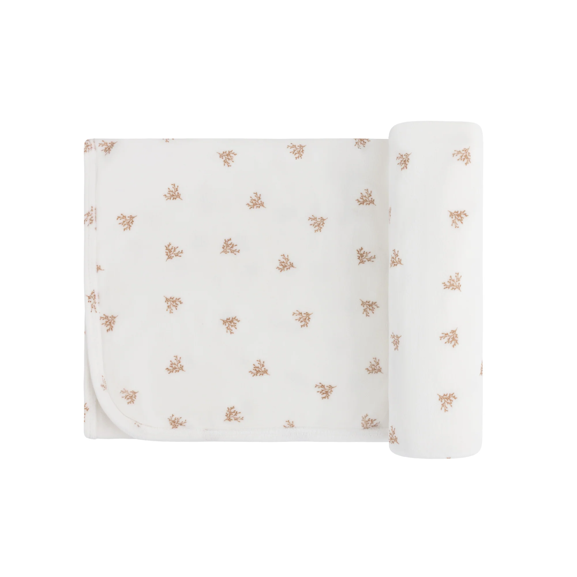 Velour Leaf Pattern Collection - Blanket