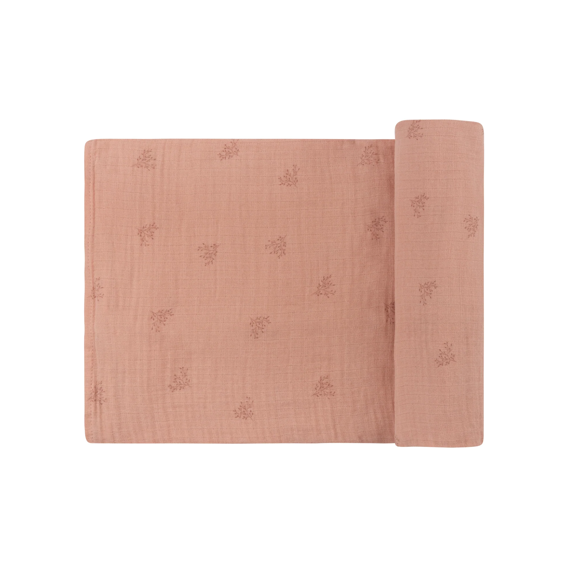 Velour Leaf Pattern Collection - Muslin Swaddle - Image 3