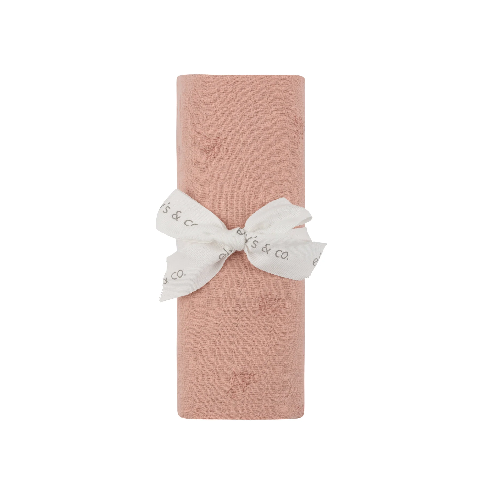 Velour Leaf Pattern Collection - Muslin Swaddle - Image 4