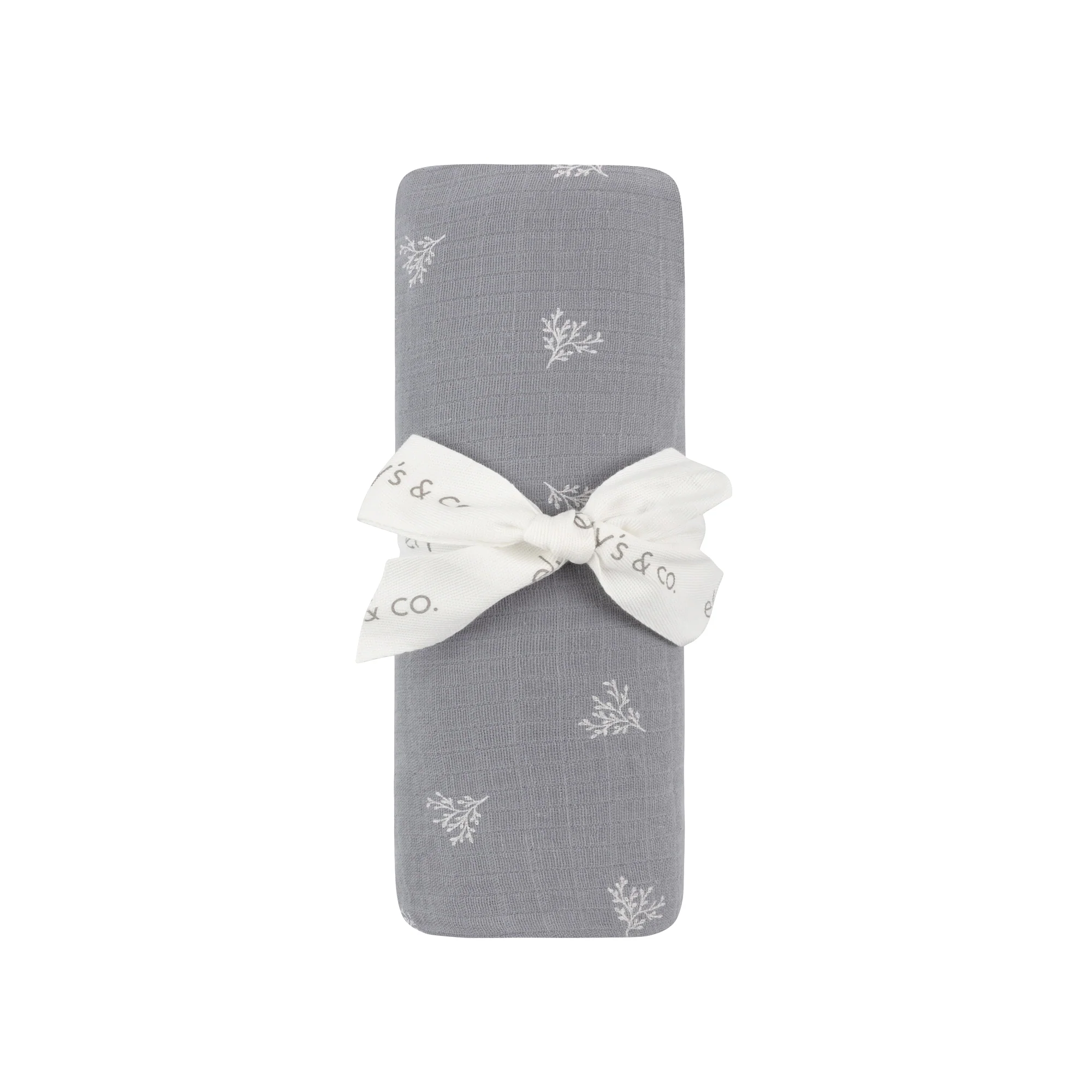 Velour Leaf Pattern Collection - Muslin Swaddle - Image 2