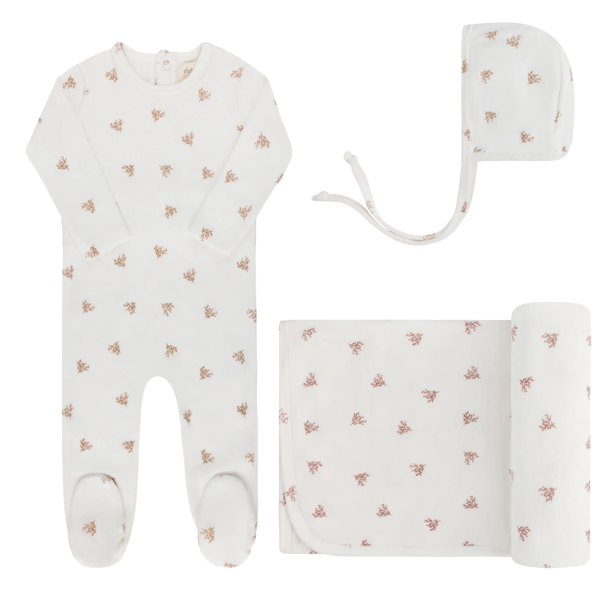 Velour Leaf Pattern Collection - Take Me Home Set