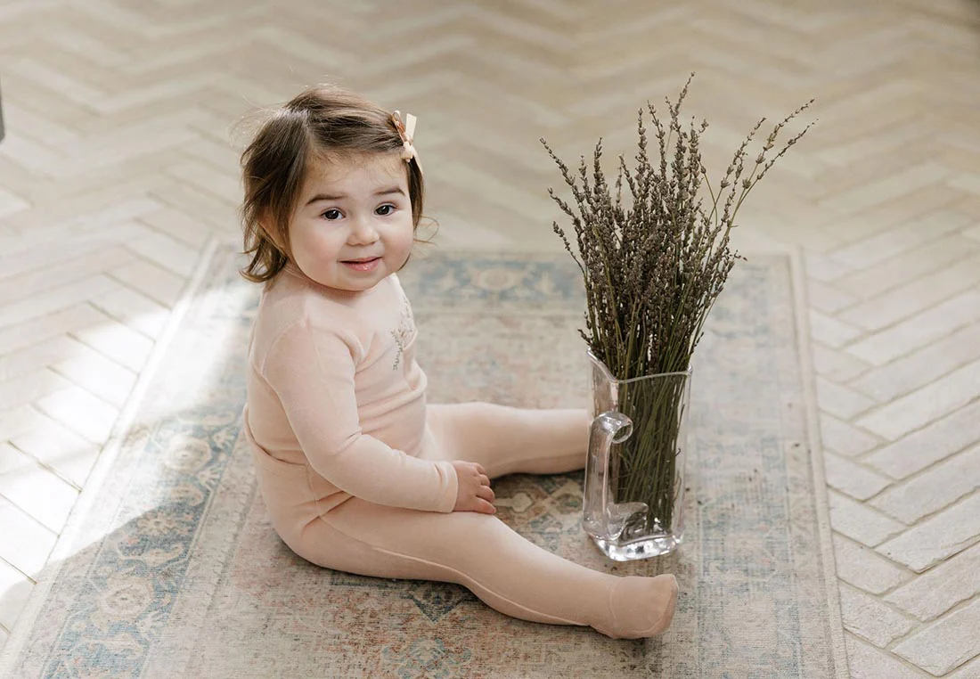 Velour Pocket Full of Flowers Collection - Footie - Image 11