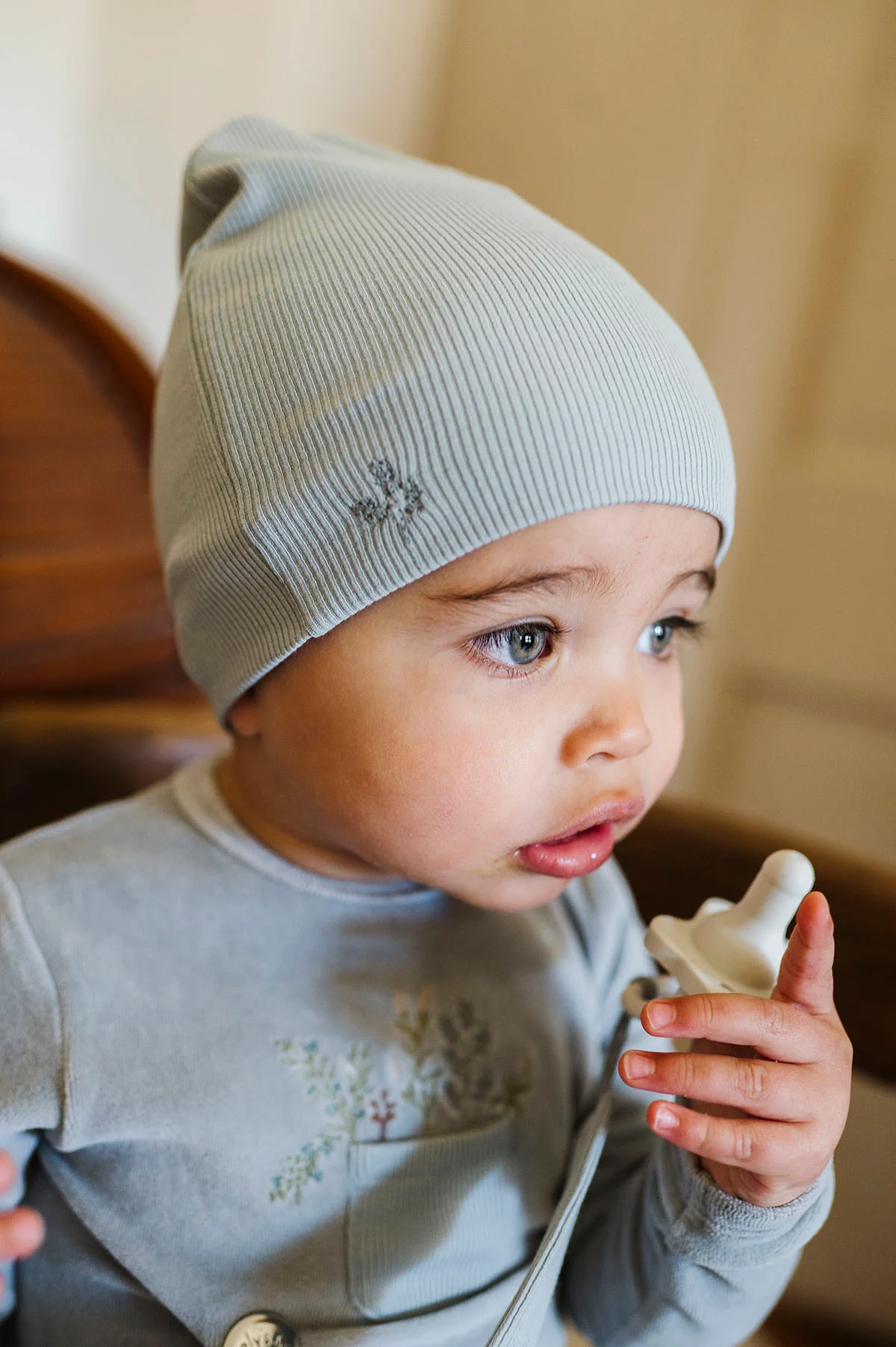 Velour Pocket Full of Flowers Collection - Paci Clip - Image 6
