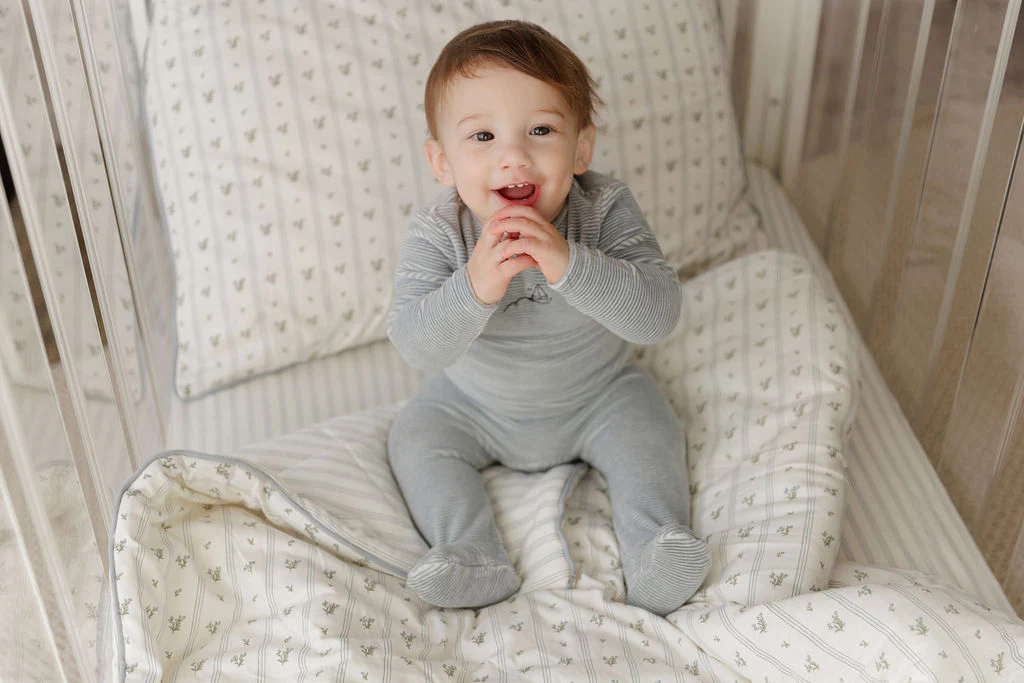 Velour Stripe Collection - Footie - Image 4