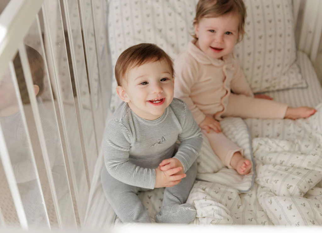 Velour Stripe Collection - Footie - Image 6