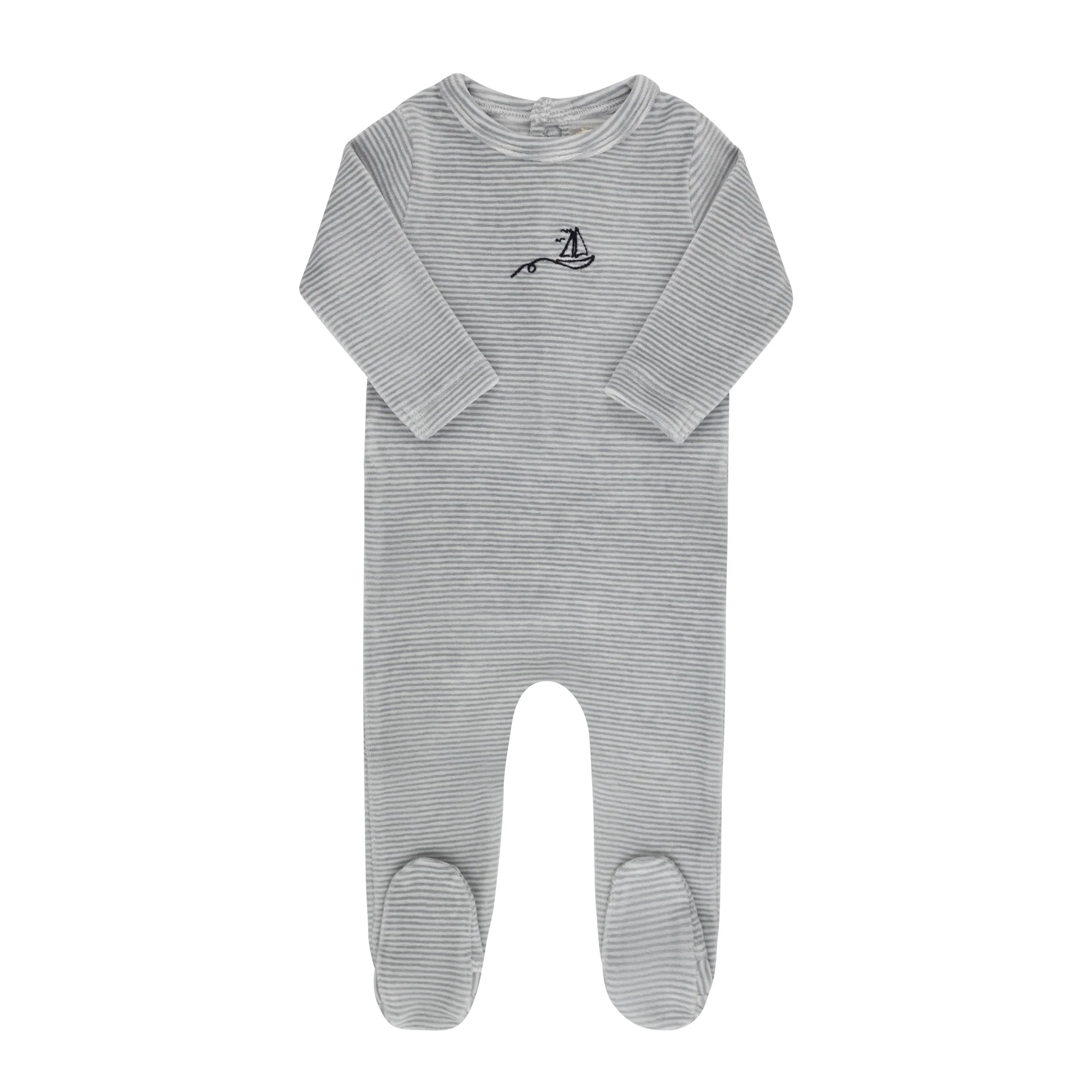 Velour Stripe Collection - Footie