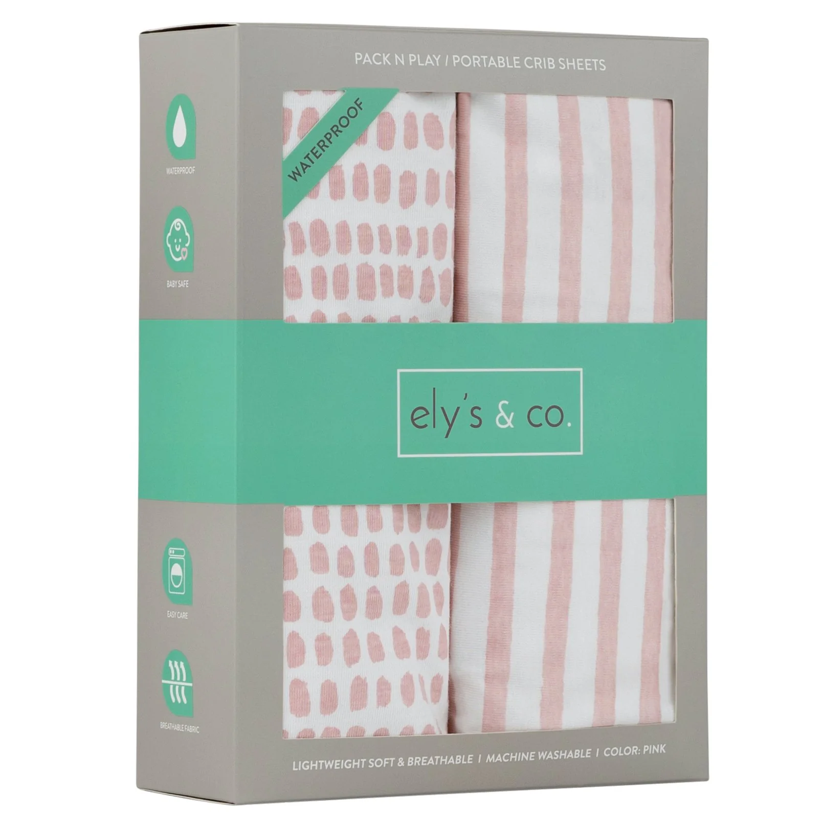 Waterproof Pack N Play | Portable Crib Sheet Set - Image 4