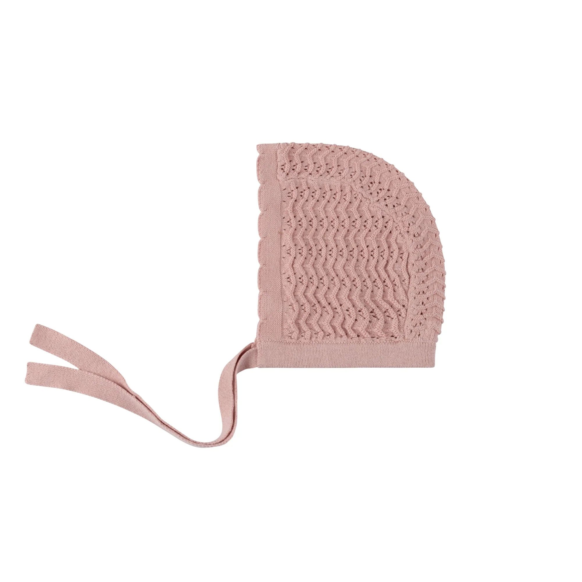 Wave Collection - Knit Pointelle Bonnet - Image 3